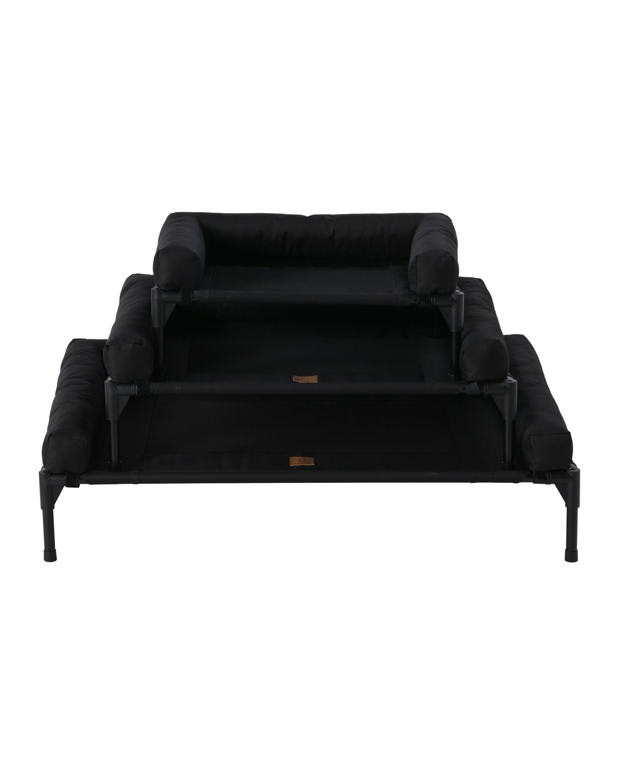 8 Charlie's Elevated Trampoline Bolster Sofa Dog Bed Medium - Black, 8 of 9