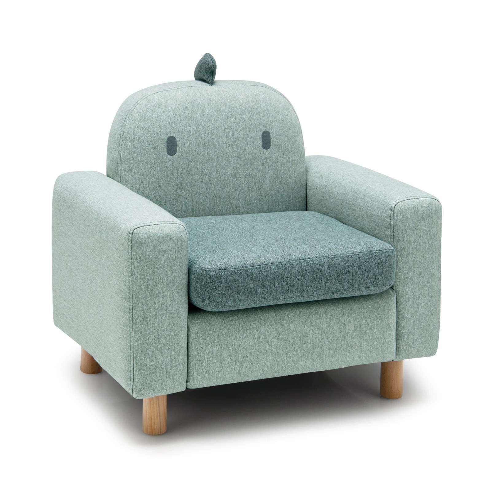 1 Costway Kids Sofa Wooden Armrest Chair - Green, 1 of 1