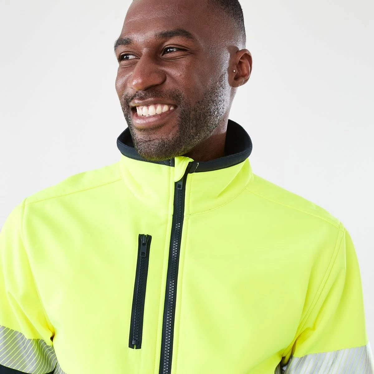 5 Hi-Visibility Softshell Jacket Yellow, 5 of 8