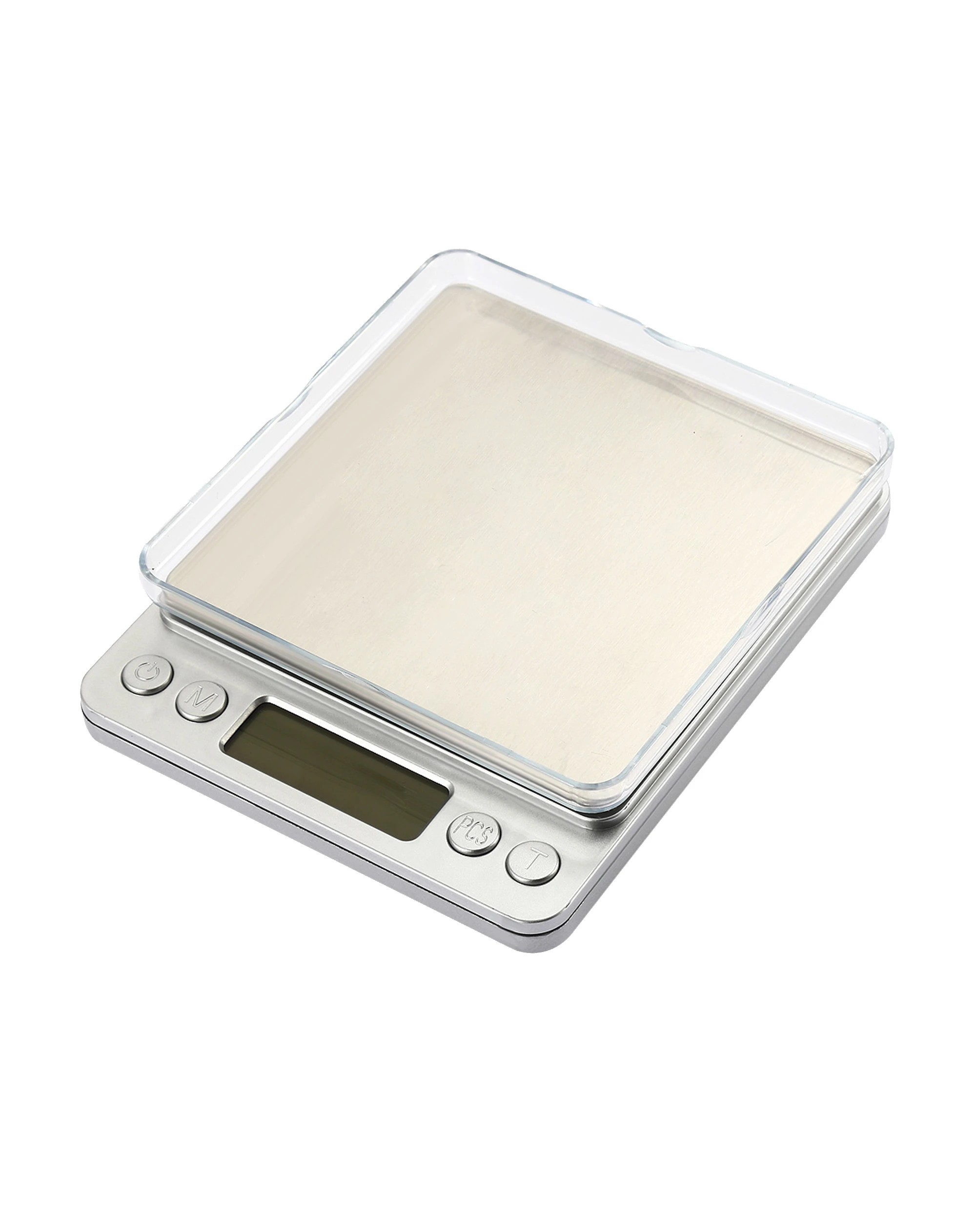 1 500G Stainless Steel Electronic Scale Clear Tray 0.01G Graduation Backlit Lcd Compact, 1 of 3