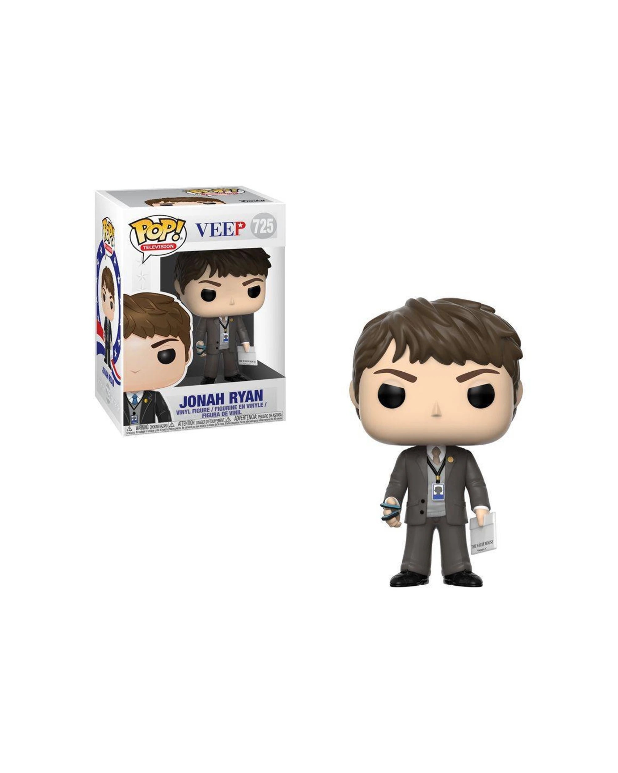 2 Pop Vinyl Figurine Veep - Jonah Ryan Collectible Action Figure 10cm With Box - Grey, 2 of 3