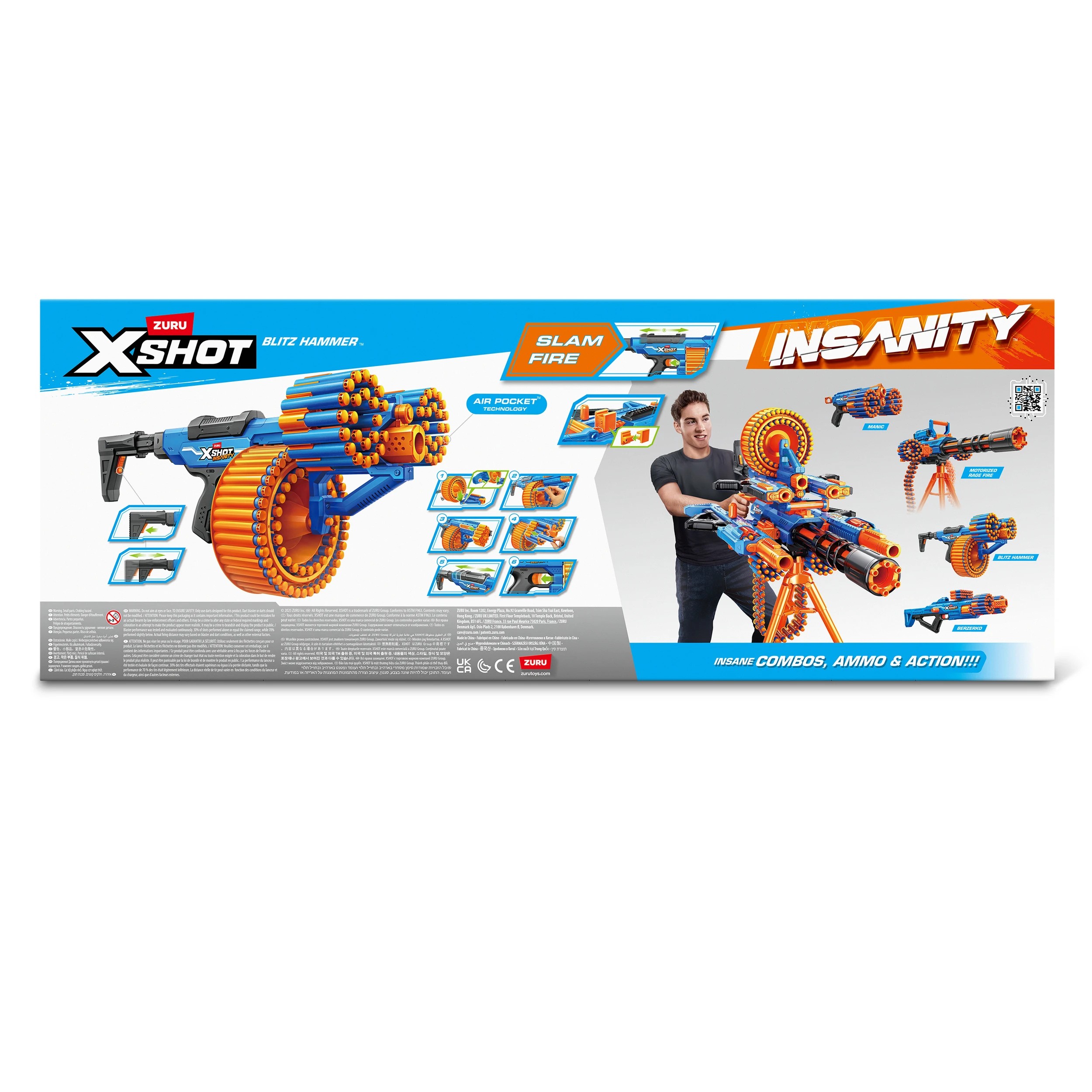 3 ZURU X-Shot Insanity Blitz Hammer Blaster, 3 of 3