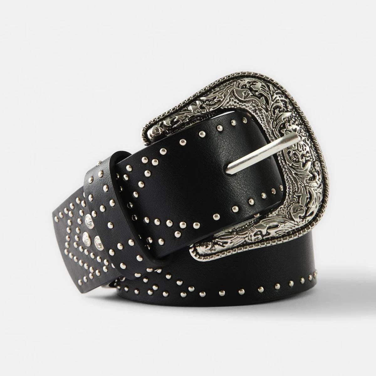 1 Western Stud Belt BLACK, 1 of 4