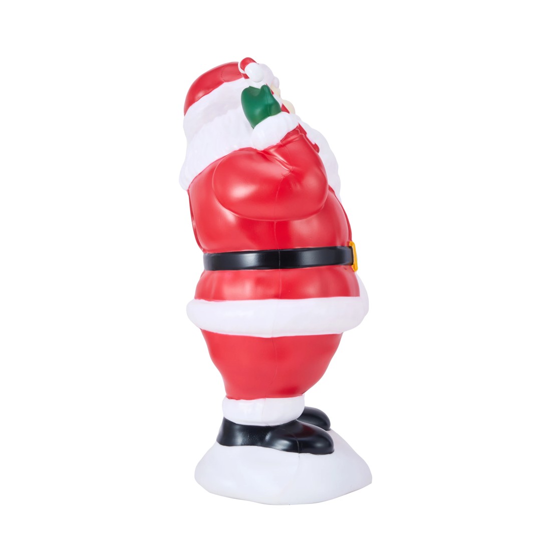 4 Battery Operated LED Light Up Blow Mold Santa, 4 of 7