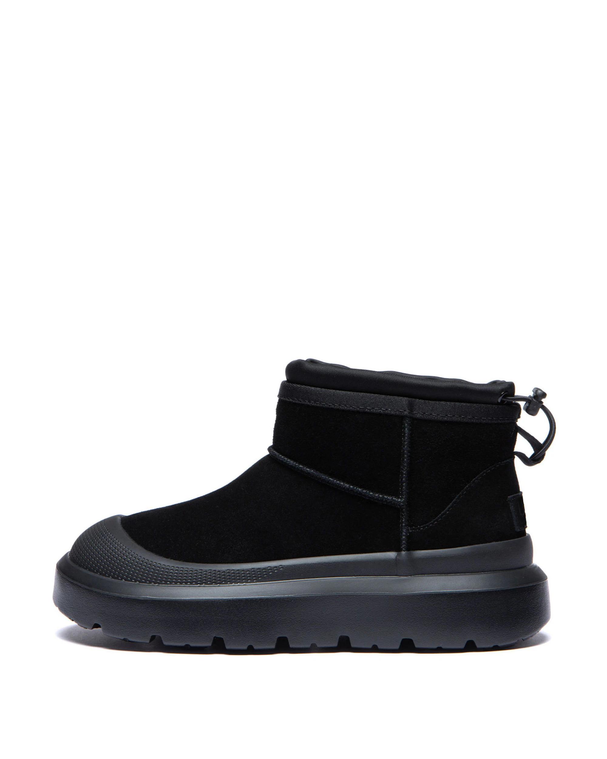 4 Australian Shepherd UGG Men Brano Drawstring Large Size Boots BLACK, 4 of 4
