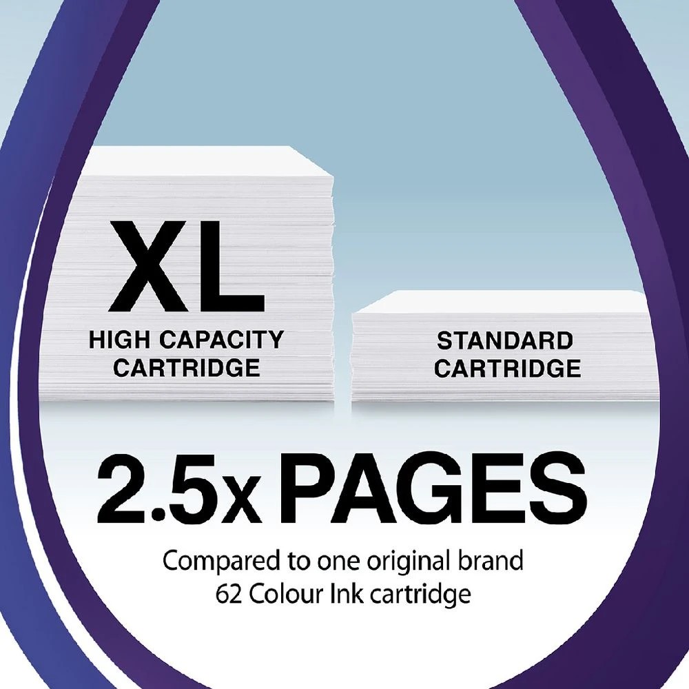 4 Calidad Alternate for HP 62XL Ink Cartridges, 4 of 7