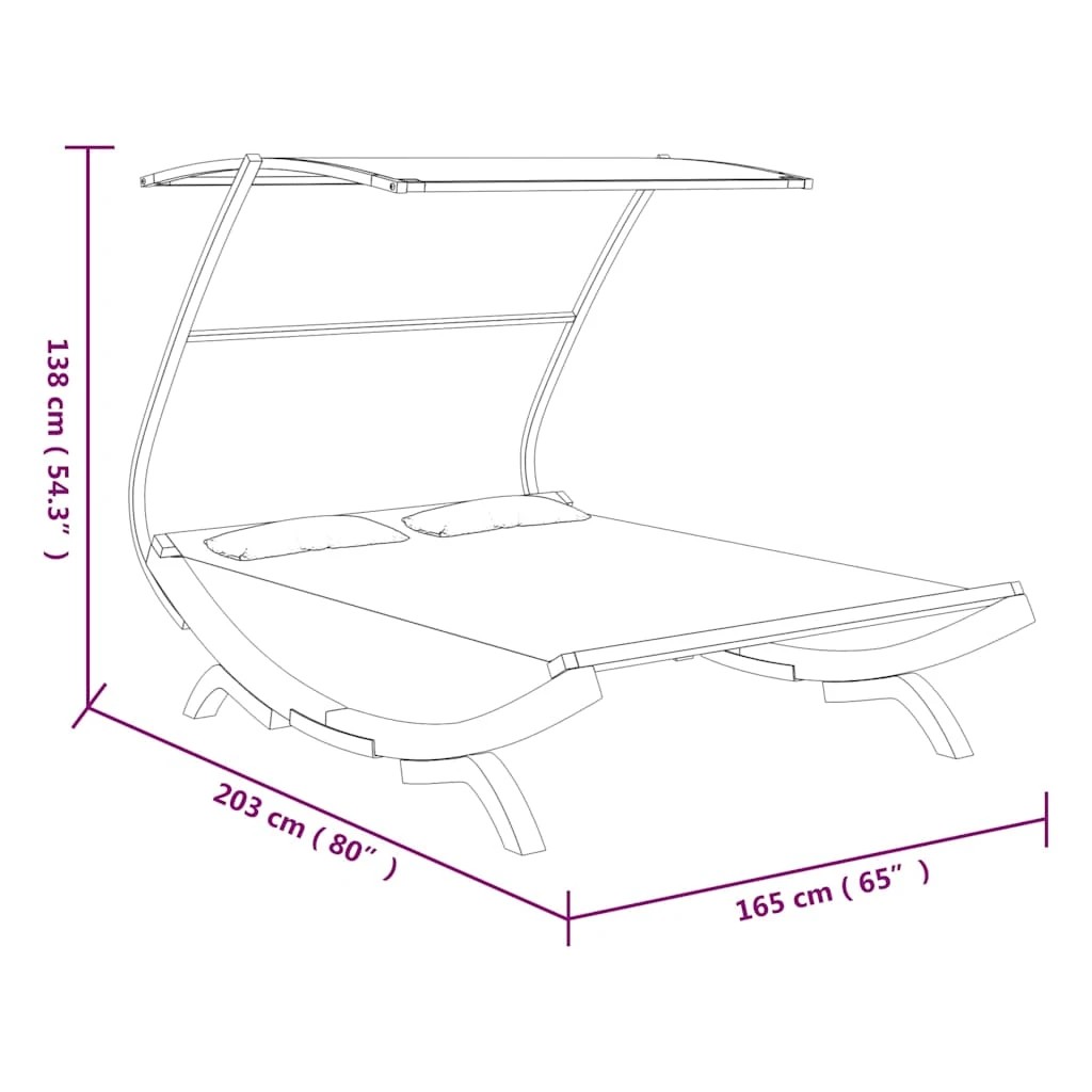 6 vidaXL Hammock Breathable Material - Beige, 6 of 6