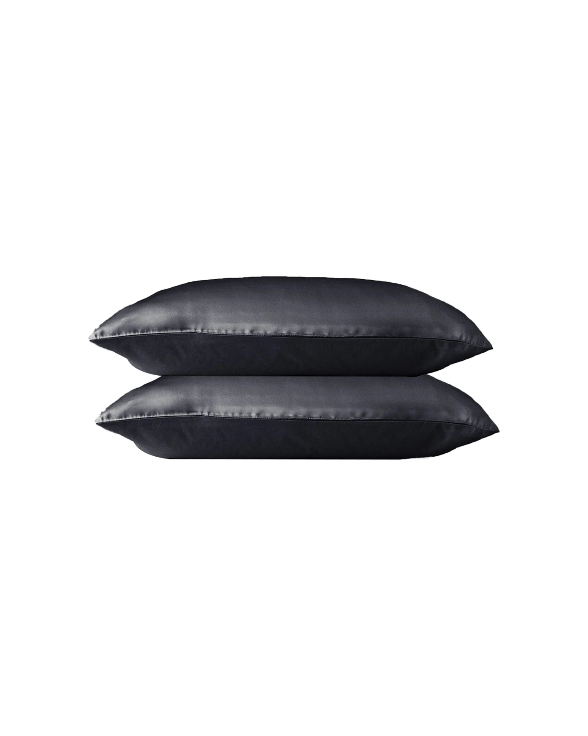 1 Canningvale 2pc Beautysilks Pillowcase Cover 100% Mulberry Silk - Grey, 1 of 4