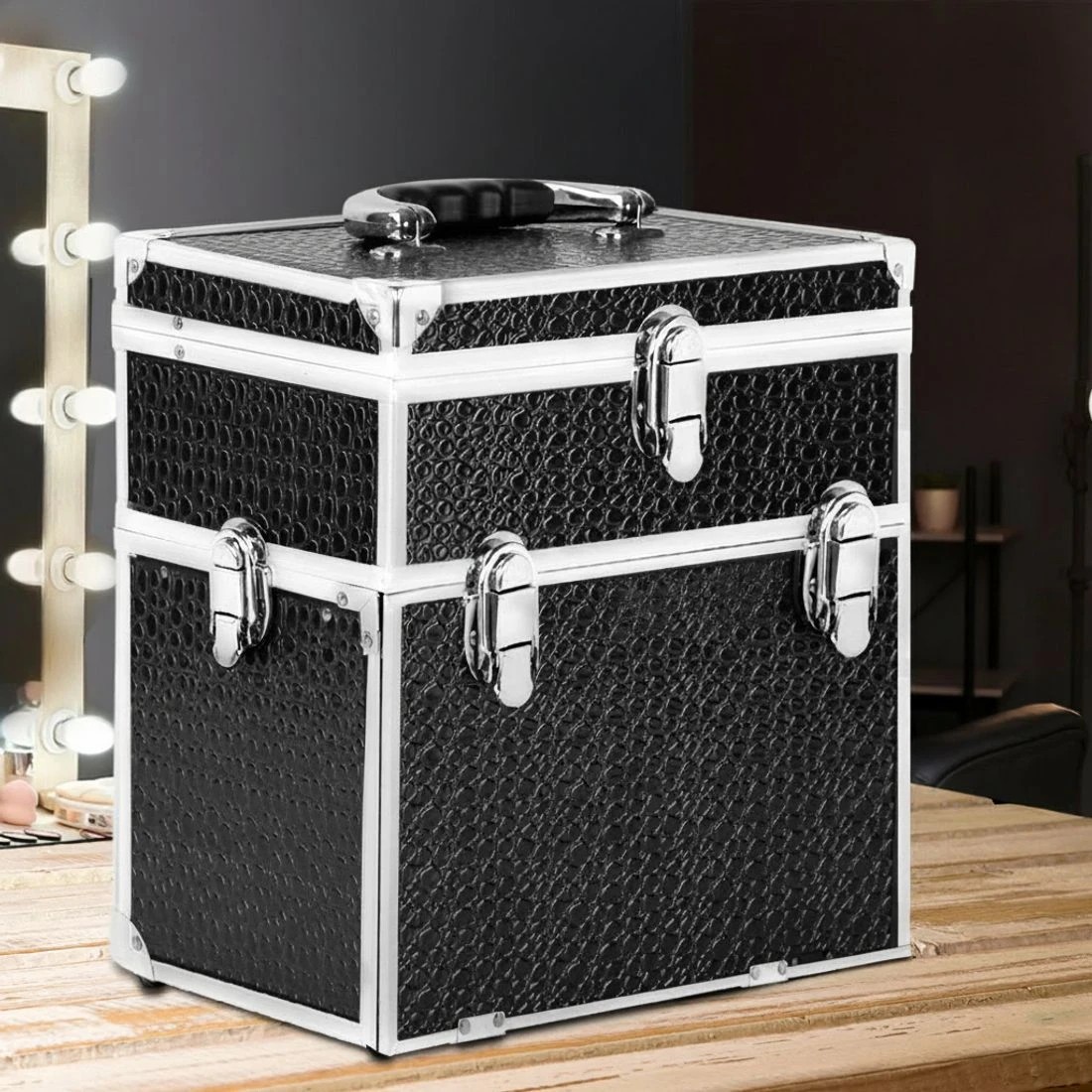 5 Embellir Beauty Case Makeup Travel Bag Large Organiser Portable Cosmetic Storage - Multi, 5 of 8