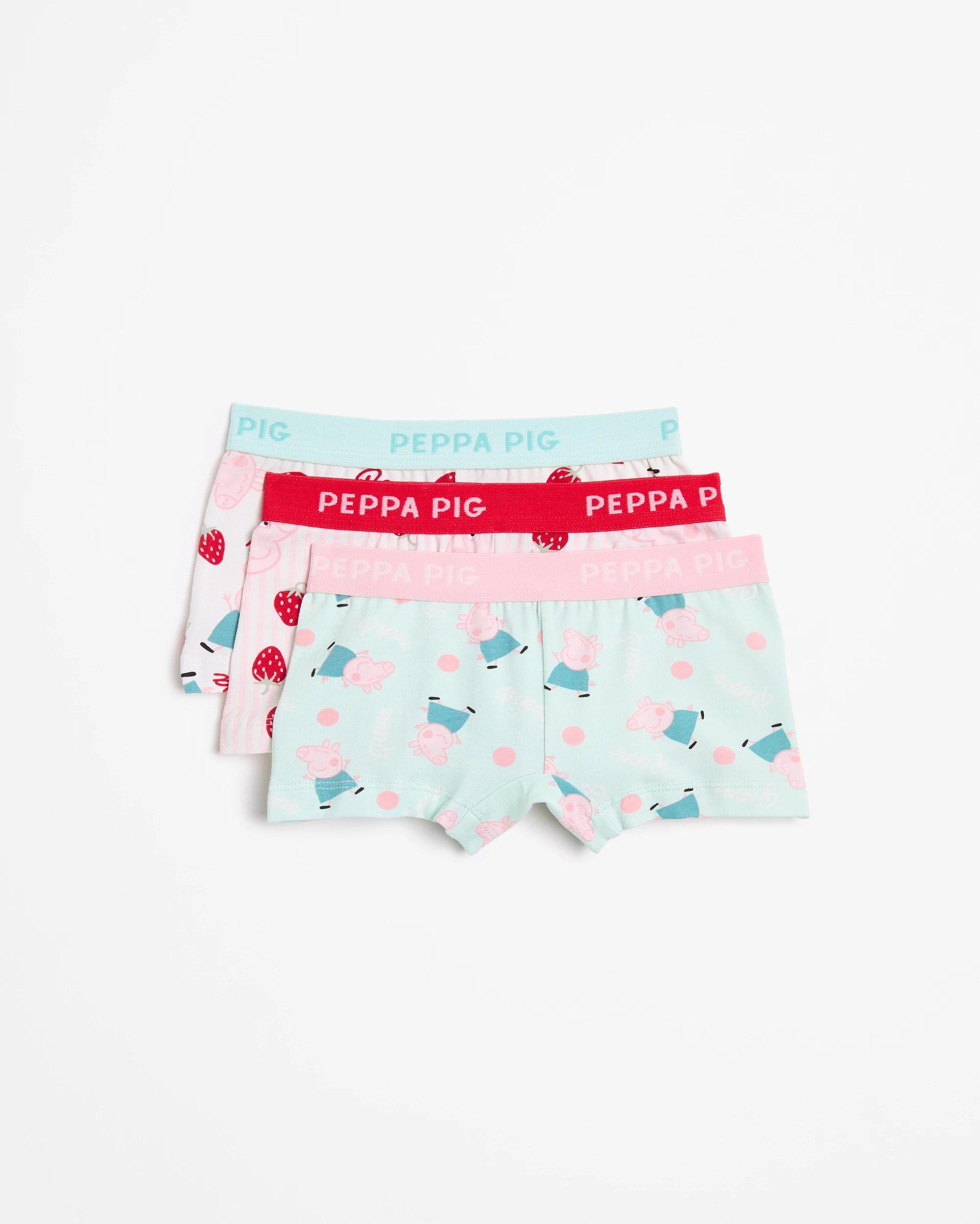 1 Peppa Pig Australian Cotton Younger Girls Shortie 3 Pack MULTI, 1 of 2