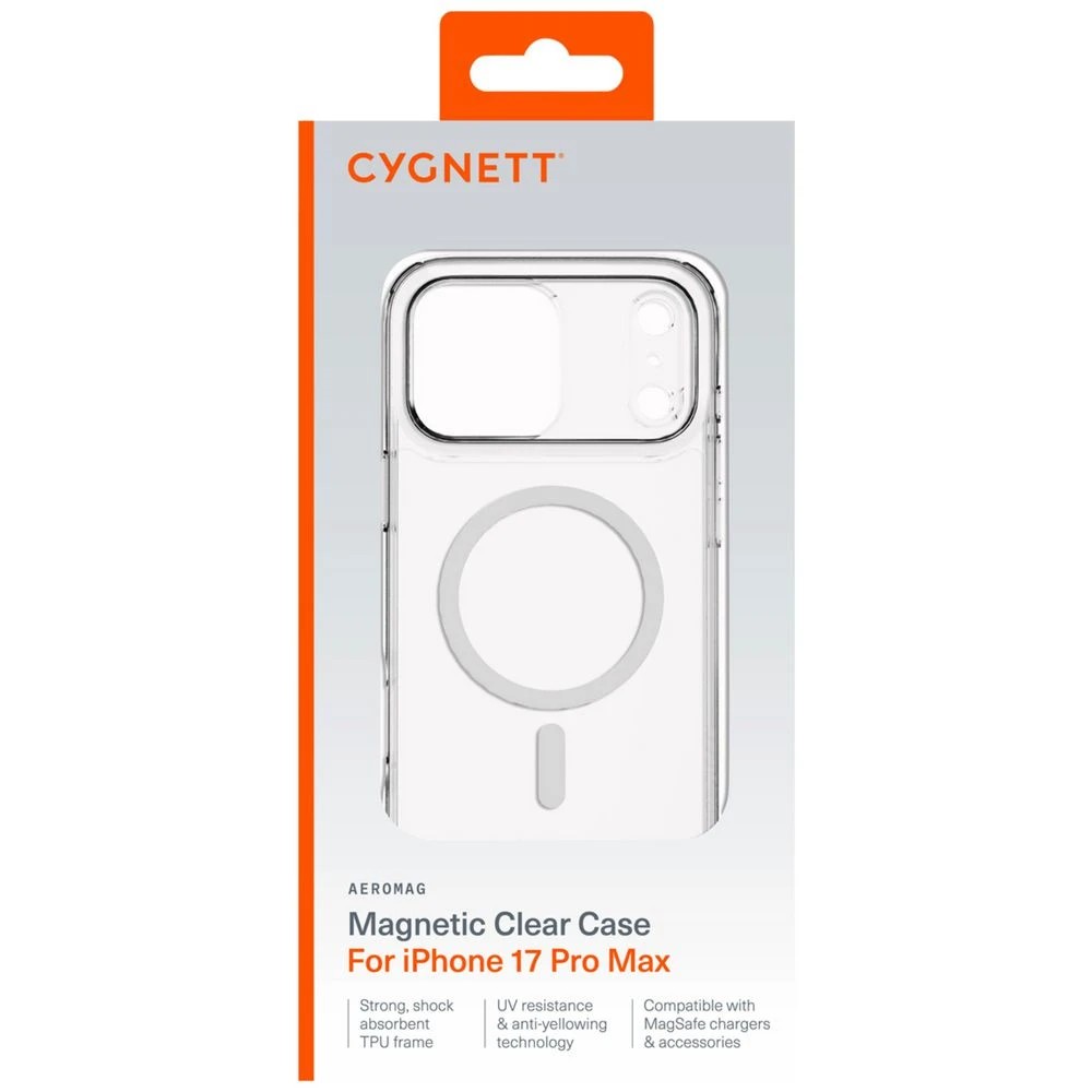 1 Cygnett AeroMag Case iPhone 17 Pro Max Clear, 1 of 4