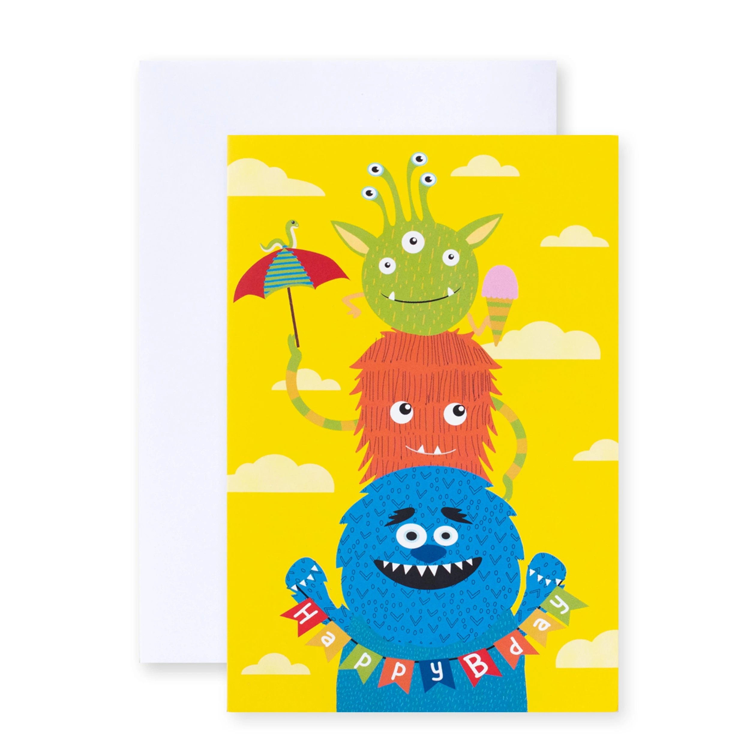 4 12 Pack Hallmark Kids Birthday Cards - Fun Colourful Monsters!, 4 of 4