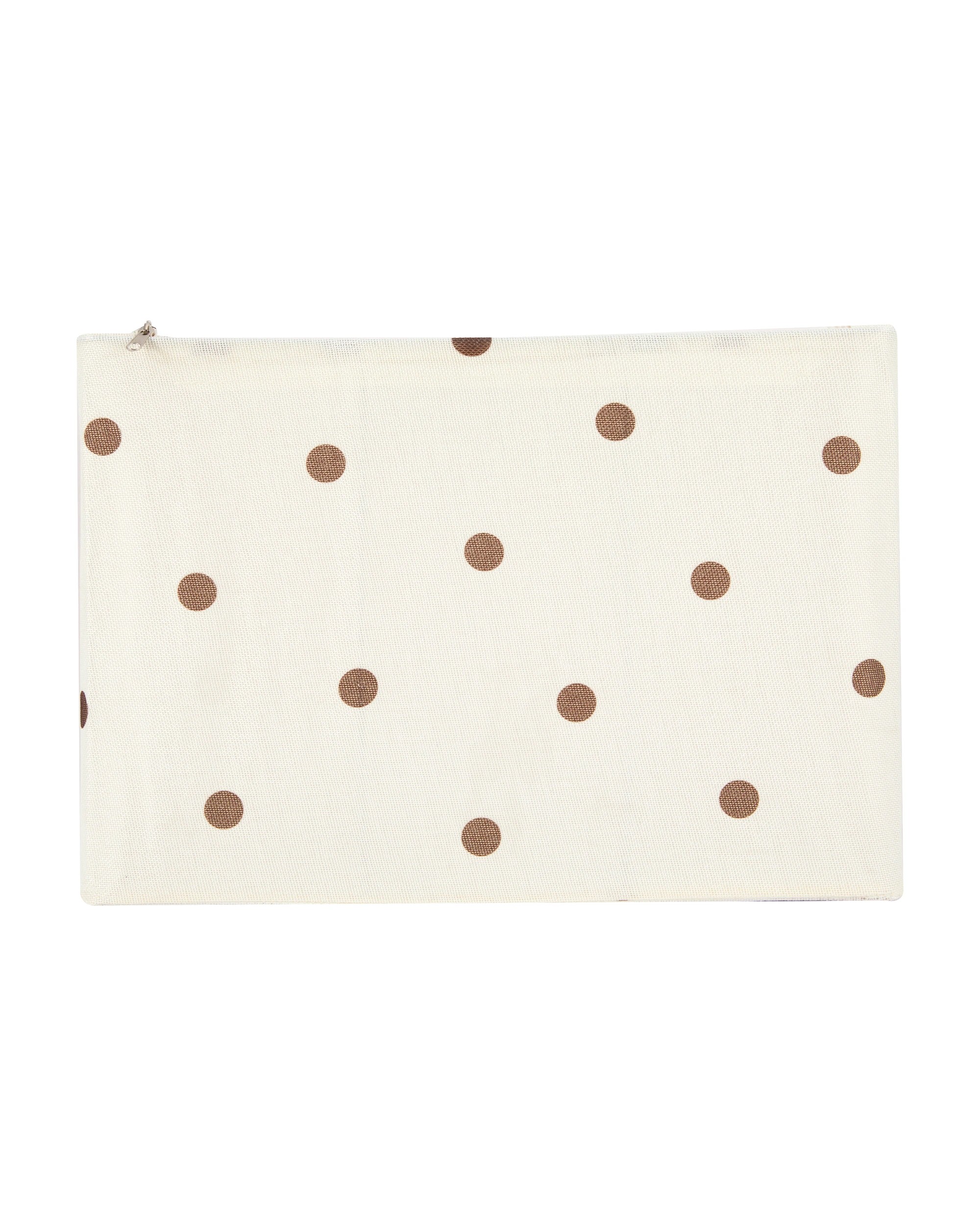 4 Linen Look Collapsible Box with Window - Large, Polka Dot, 4 of 8