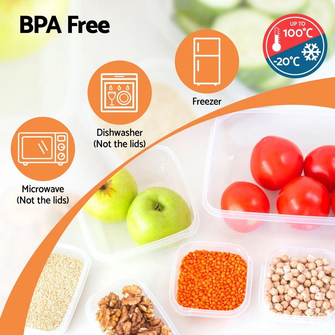 5 5-Star Chef Cereal Dispenser Food Storage Container 16PCS - Black, 5 of 5