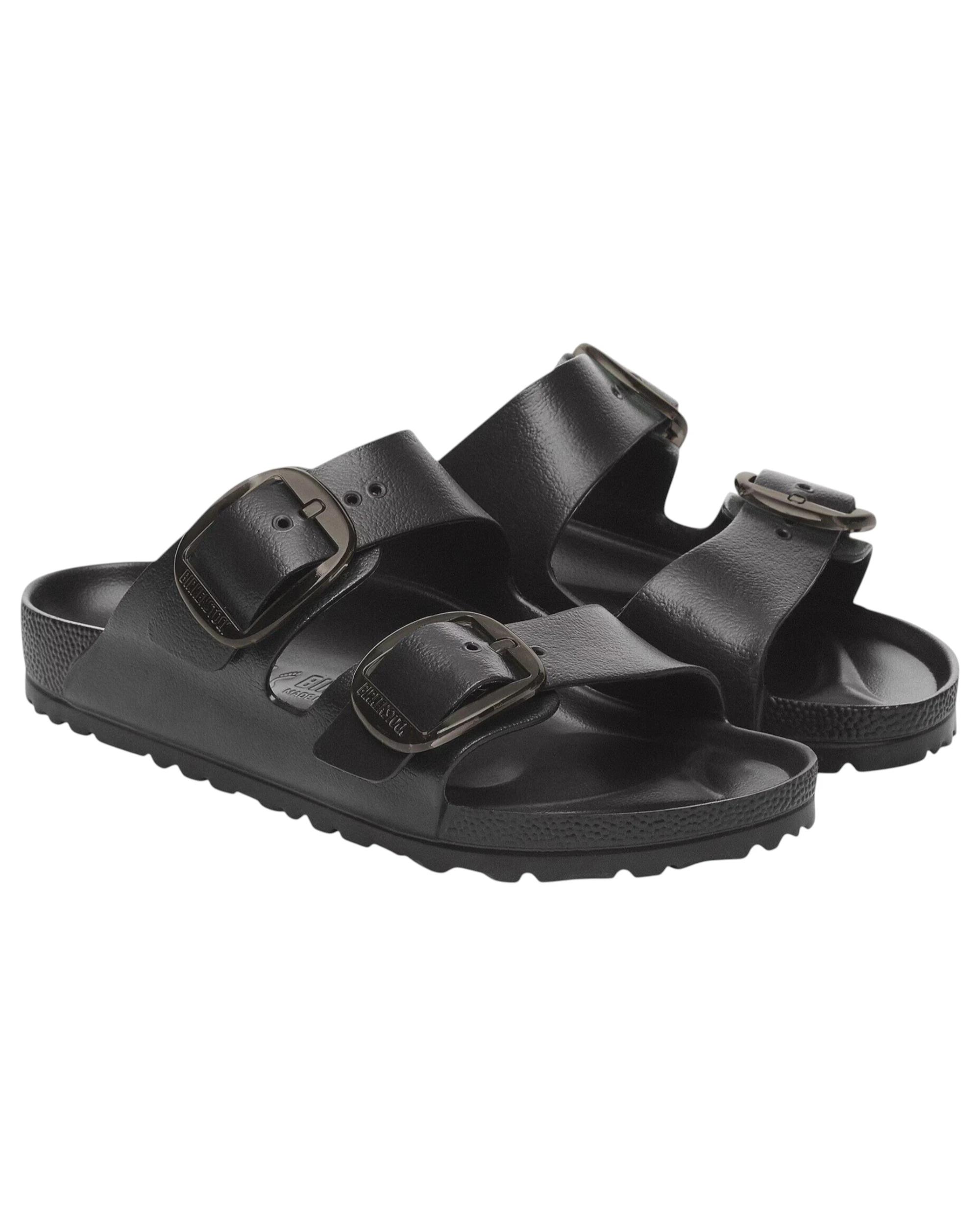 3 Birkenstock Womens Arizona EVA Big Buckle Narrow Slip On Sandals BLACK, 3 of 8