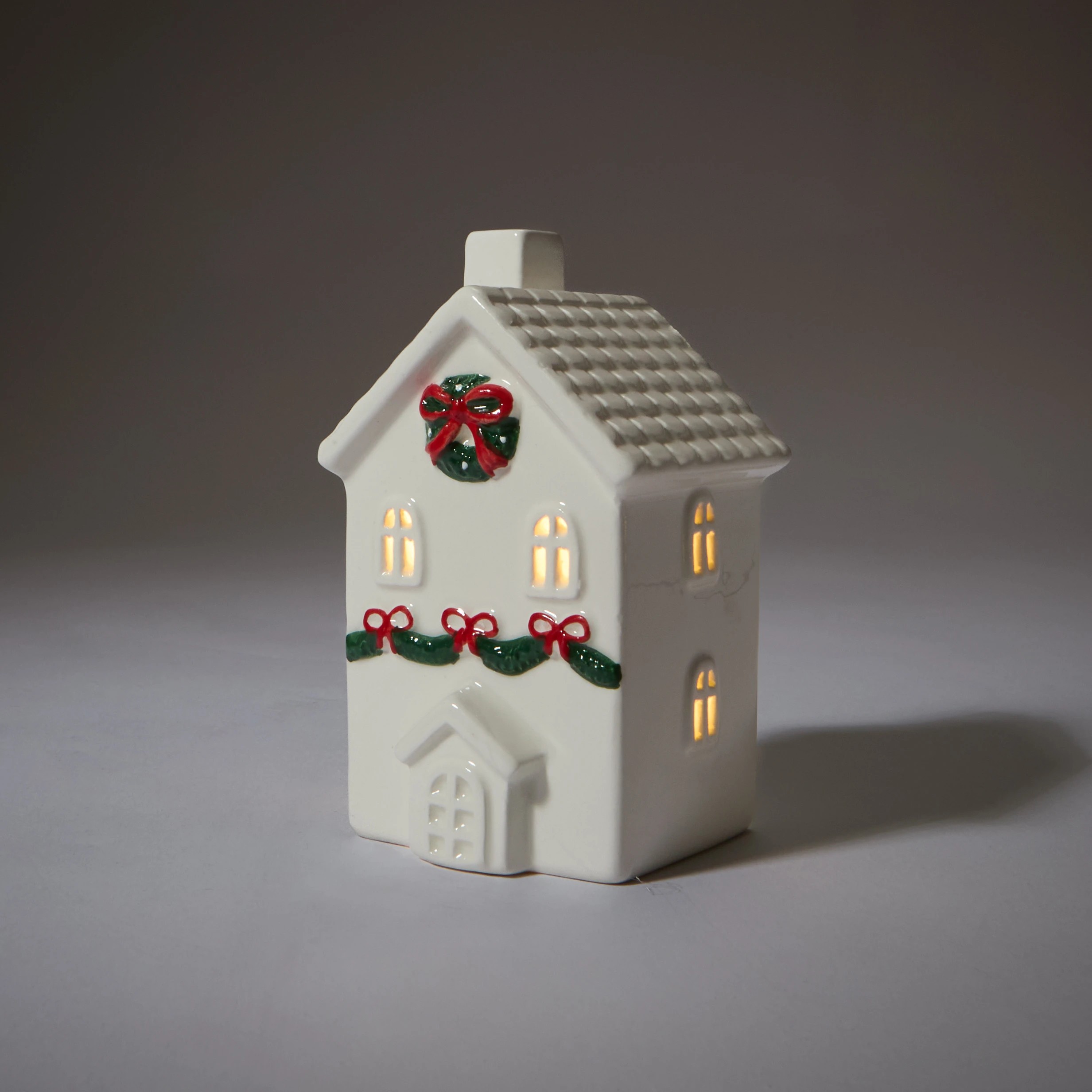3 2 Pack Light Up Ceramic Houses, 3 of 10