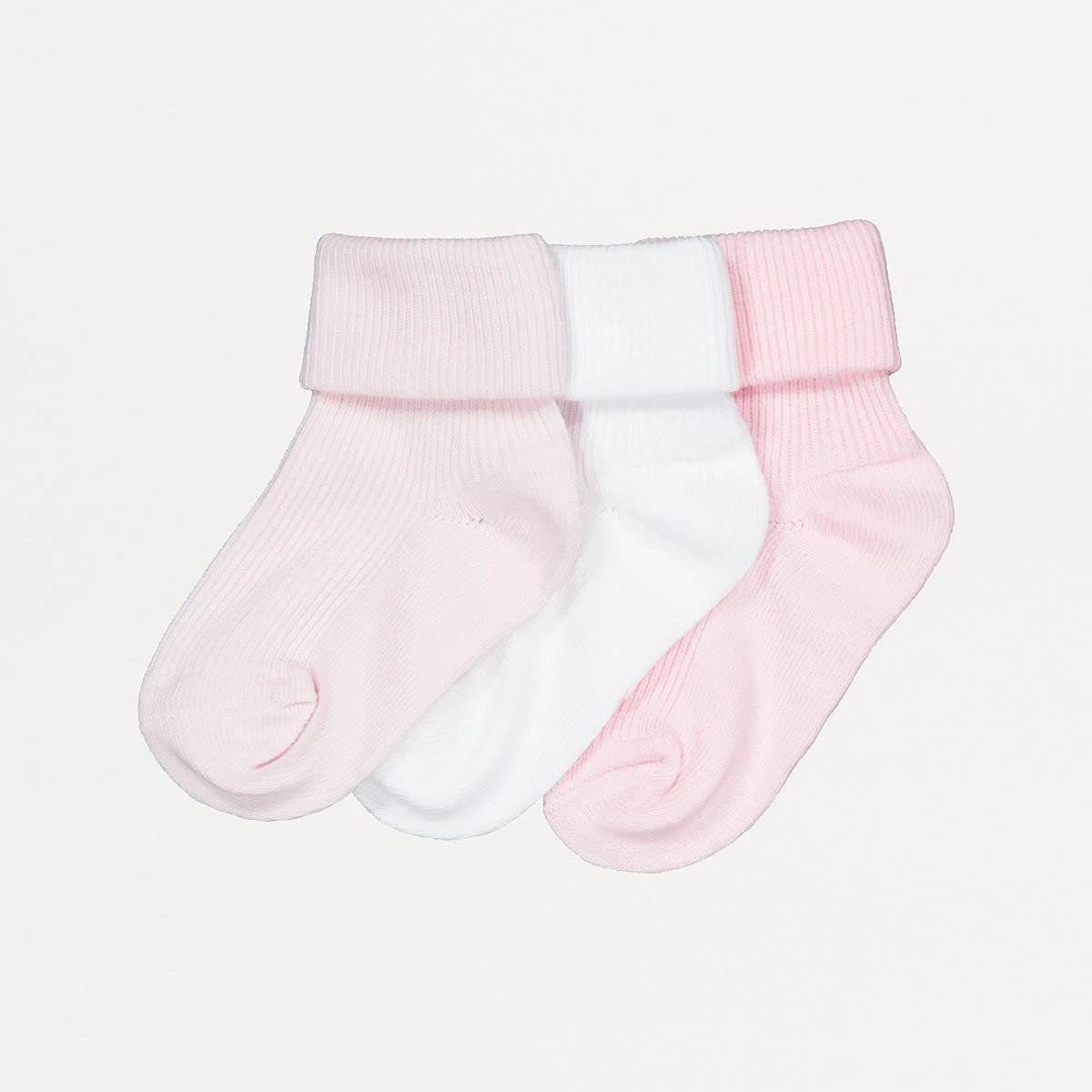 1 3 Pack Tiny Toes Socks TINY TOES PINK MULTI PACK, 1 of 3