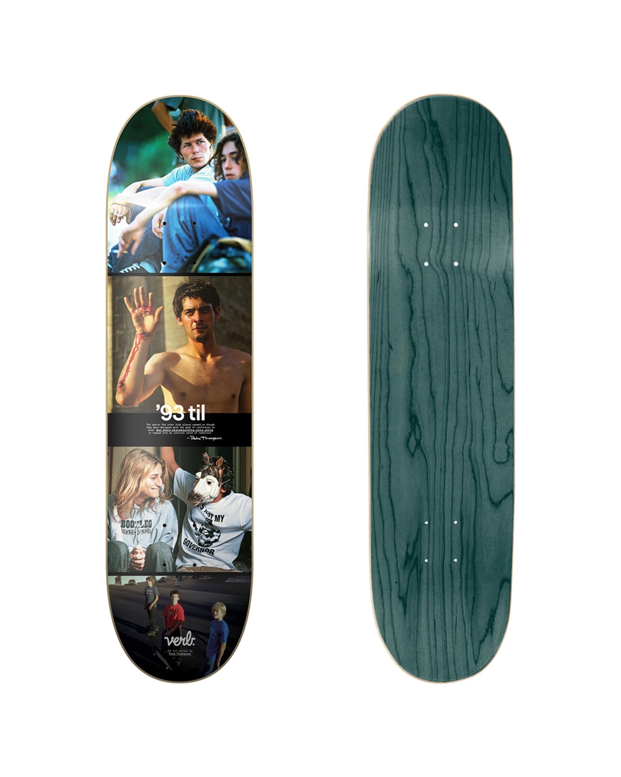 1 Verb Skateboard Deck X 93 Til Series Colour Collage 8.25 Inch - Multi, 1 of 2