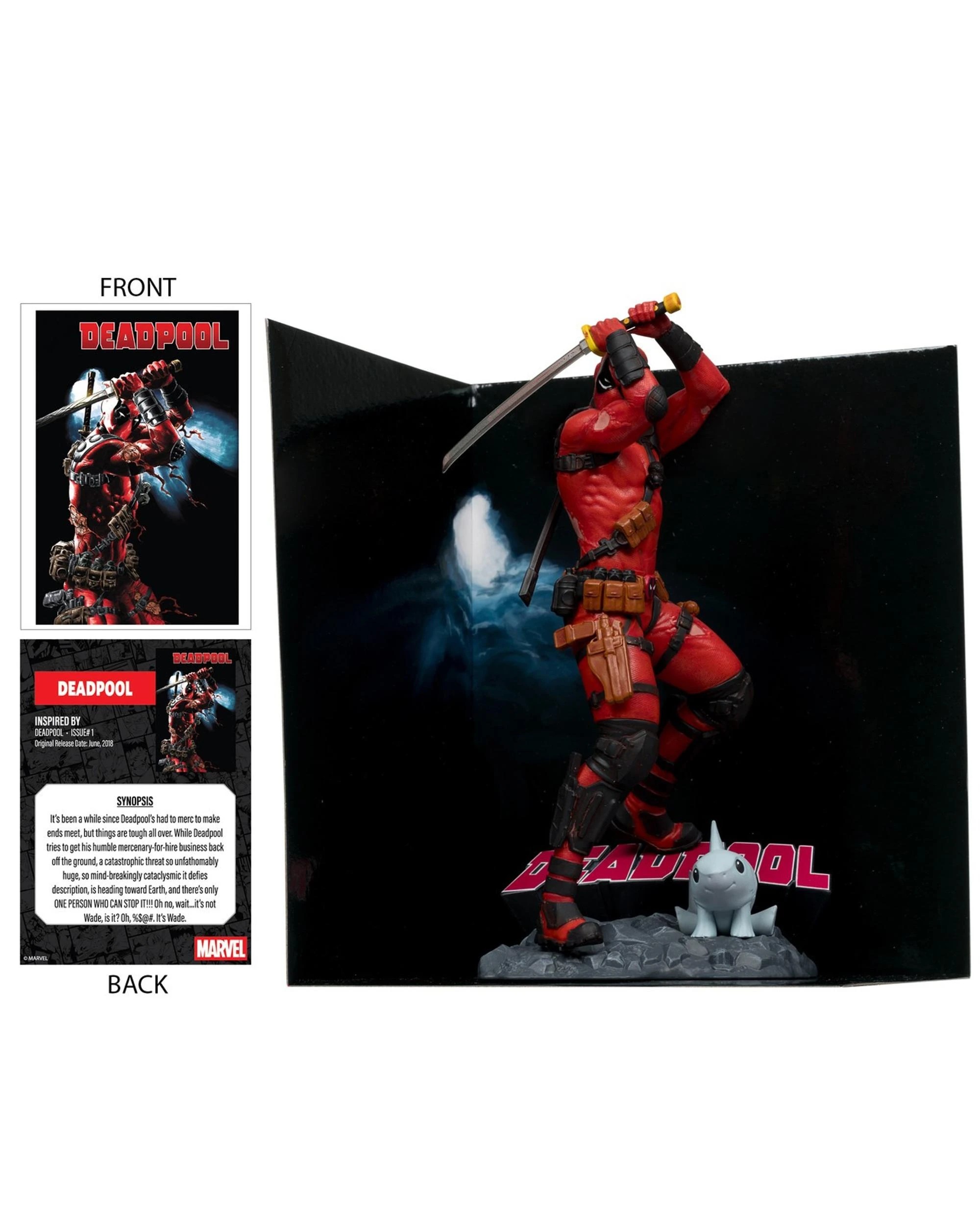 6 Marvel Collection Deadpool #1 Deadpool 1:10 Scale Figure, 6 of 9