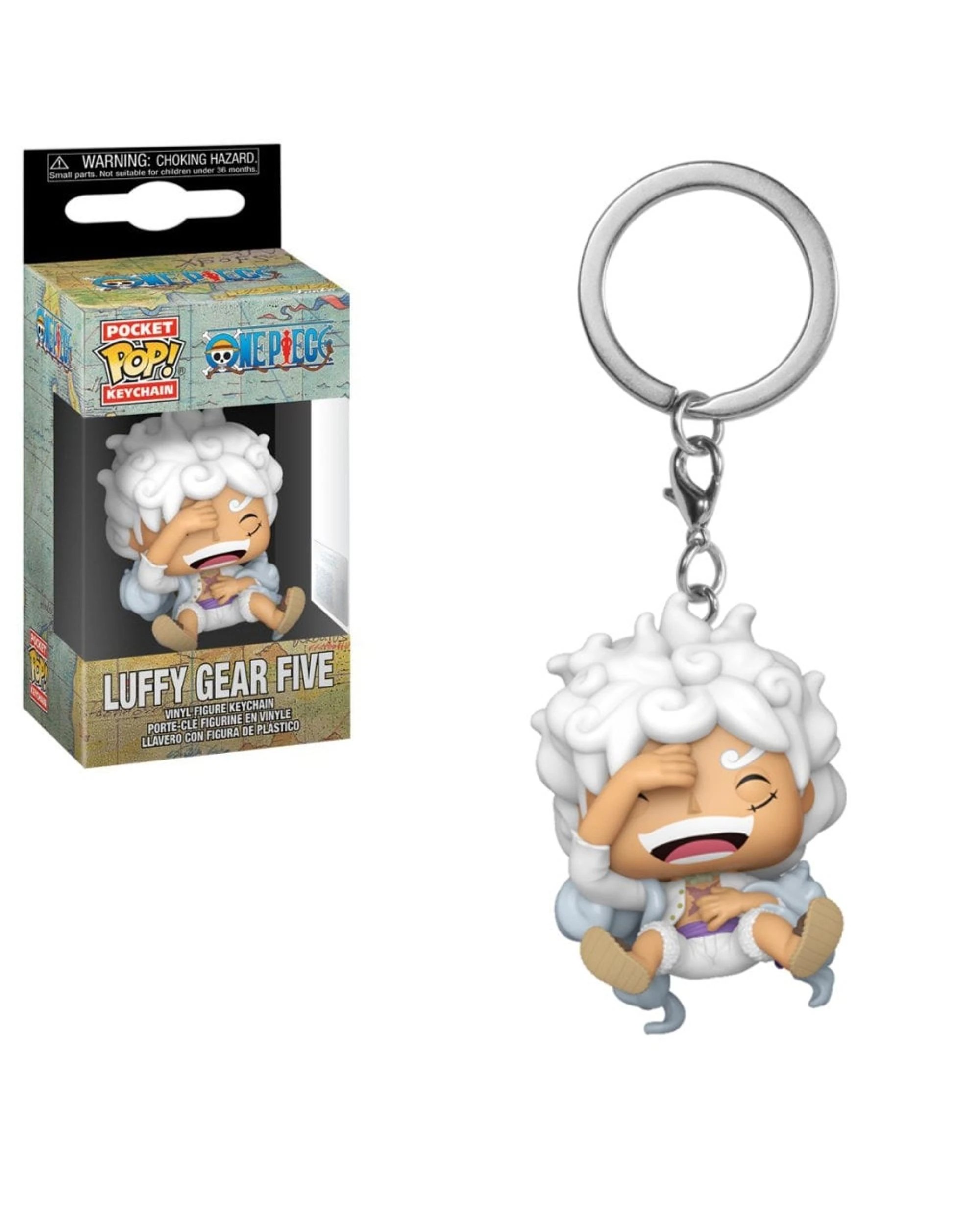 1 One Piece Luffy Gear 5 Pocket Keychain Funko POP! Vinyl, 1 of 3