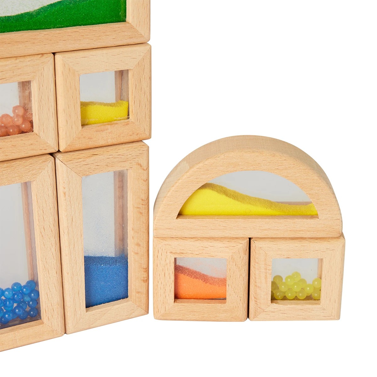8 15 Piece Sensory Sand and Bead Colour Blocks Set, 8 of 10