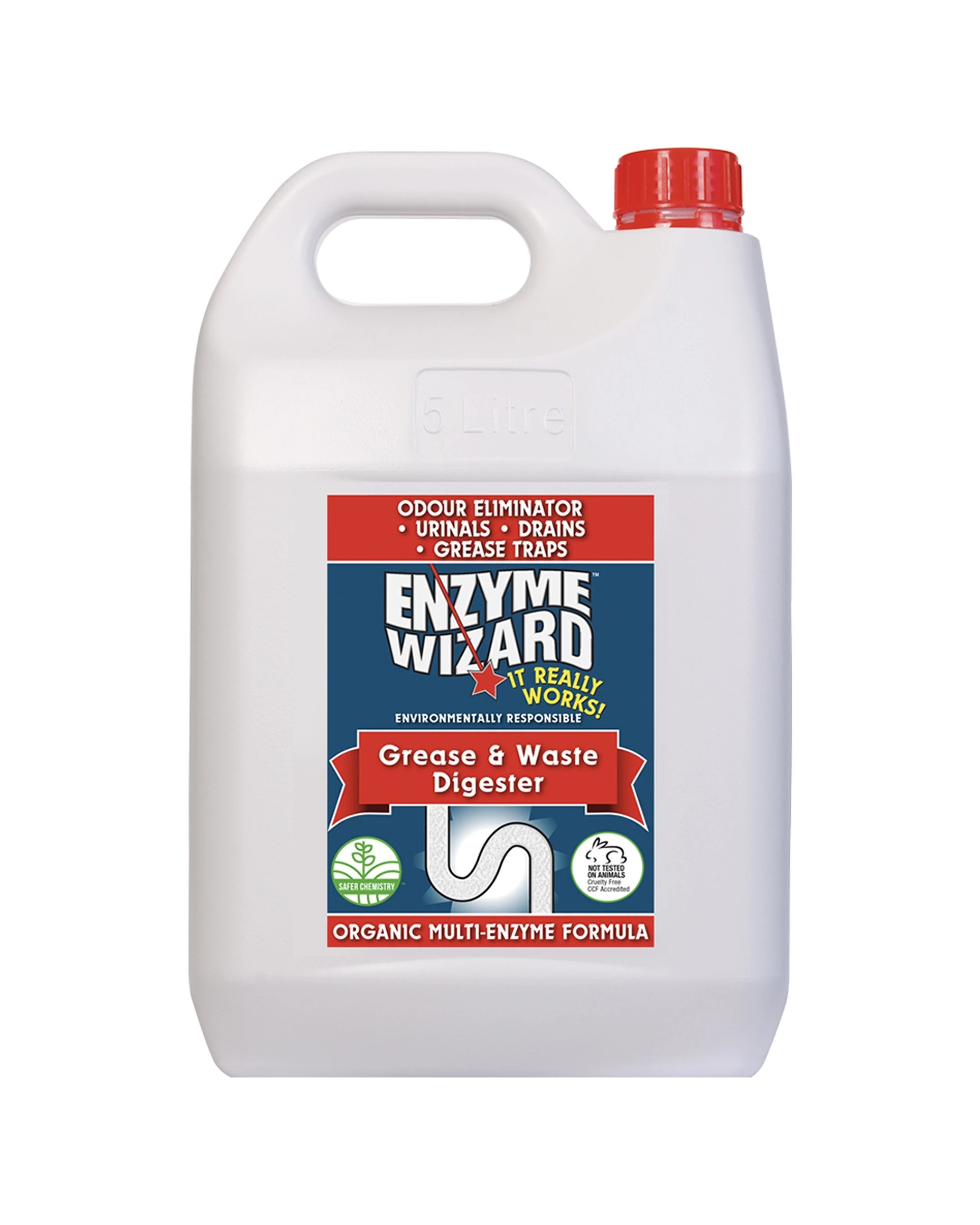 1 Enzyme Wizard Grease Waste Digester 5L Drain Cleaner - Multi, 1 of 1