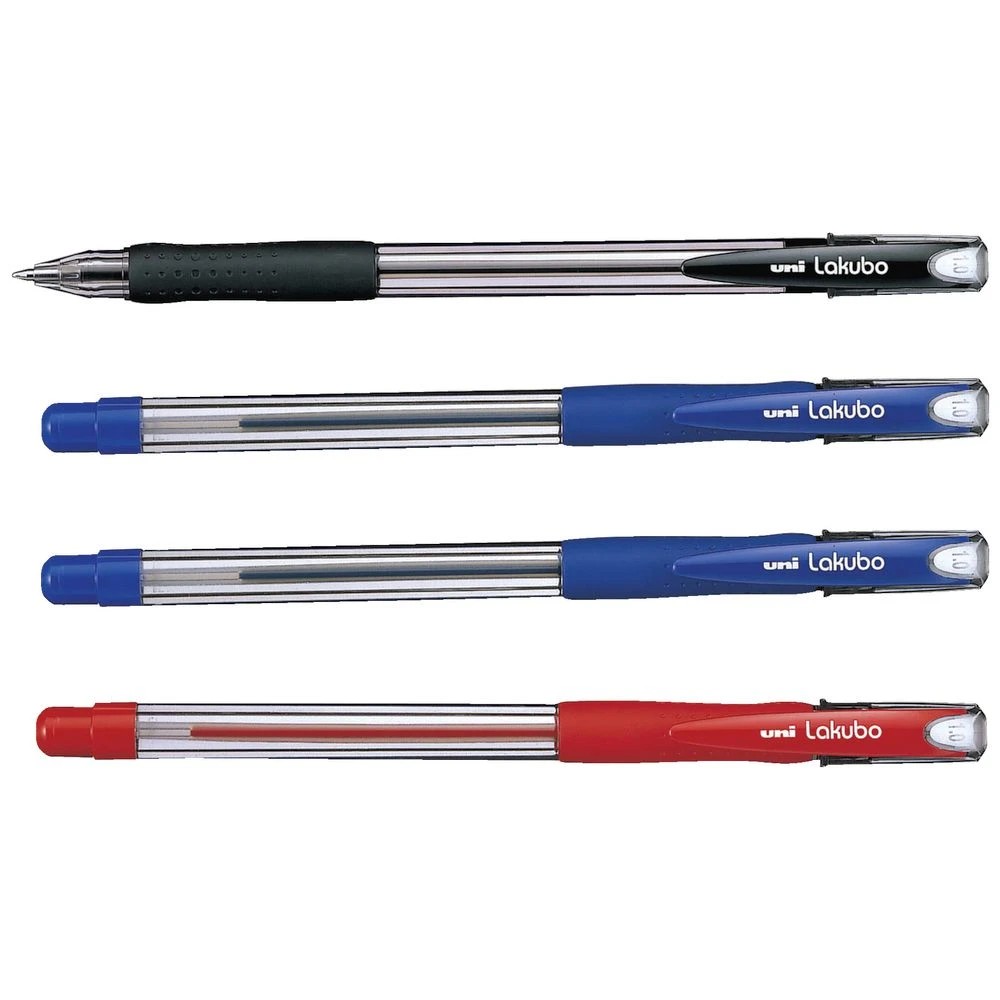 2 Uni Lakubo Ballpoint Pens 1.0mm Assorted 4 Pack, 2 of 2