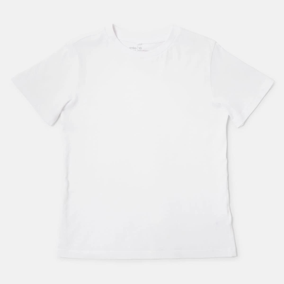 7 Short Sleeve Plain T-shirt WHITE, 7 of 7