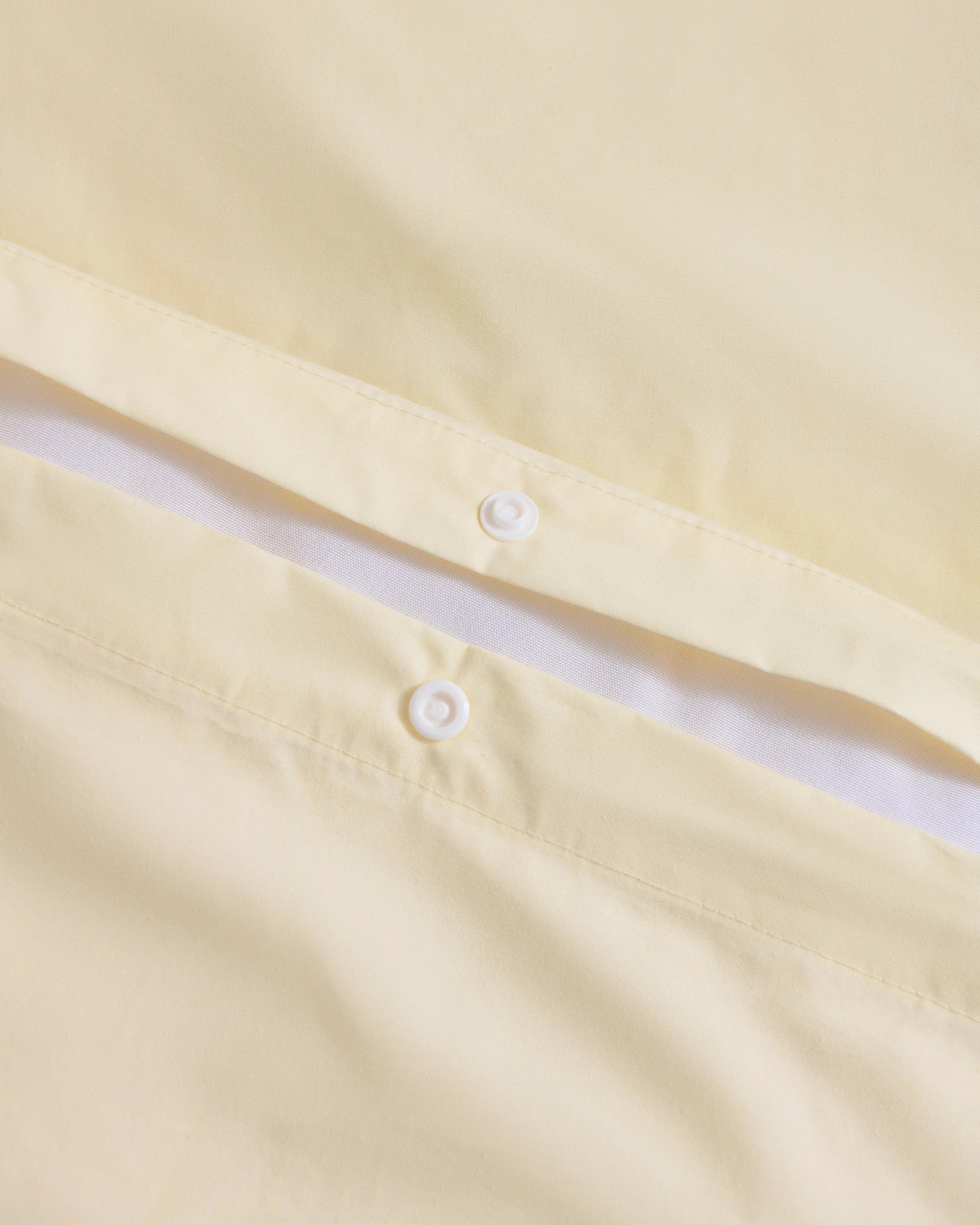 3 Dreamaker 300TC Cotton Percale Quilt Cover Set - Queen Bed - Butter Yellow, 3 of 5
