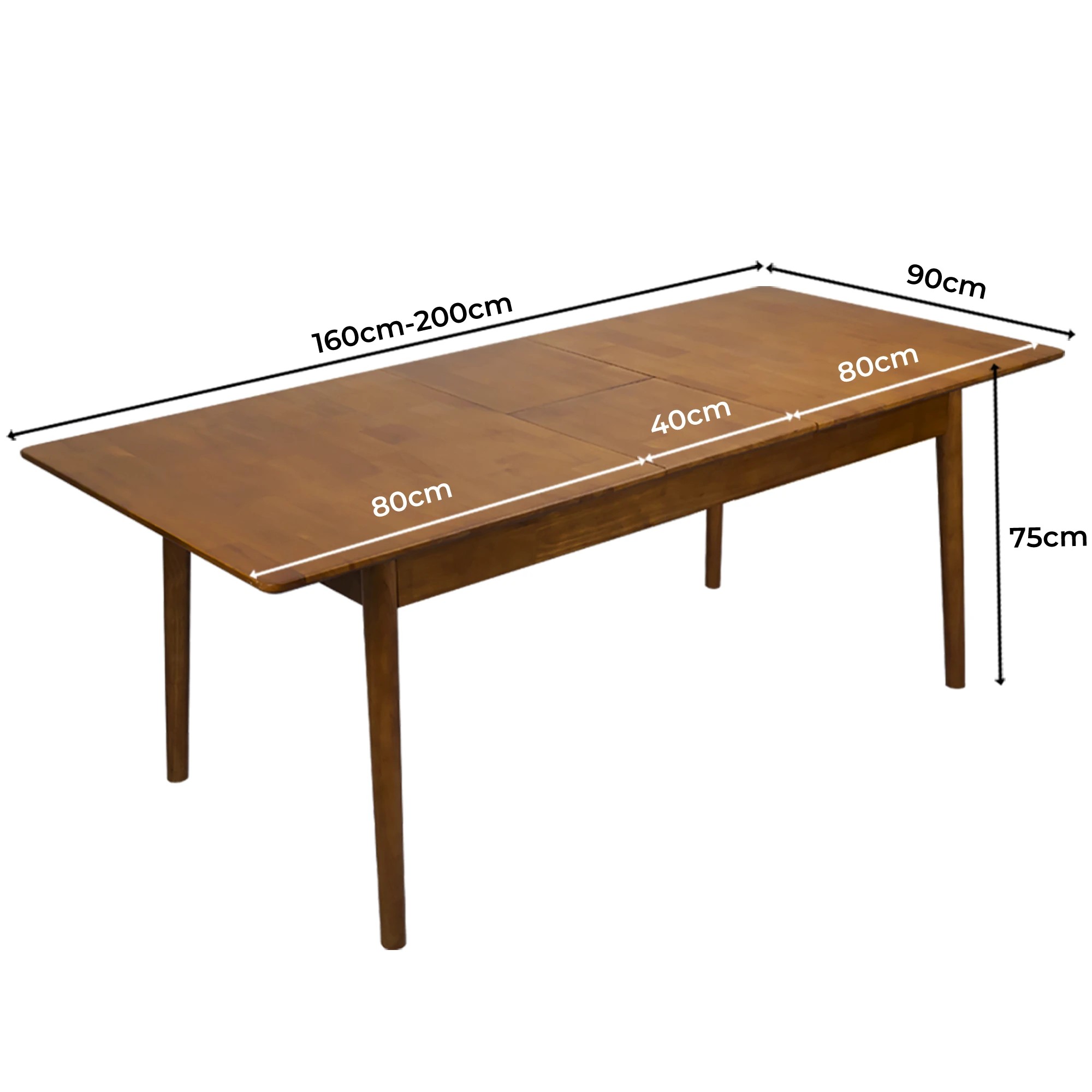 4 Levede Extendable Dining Table Set 8-10 Seater, 4 of 4