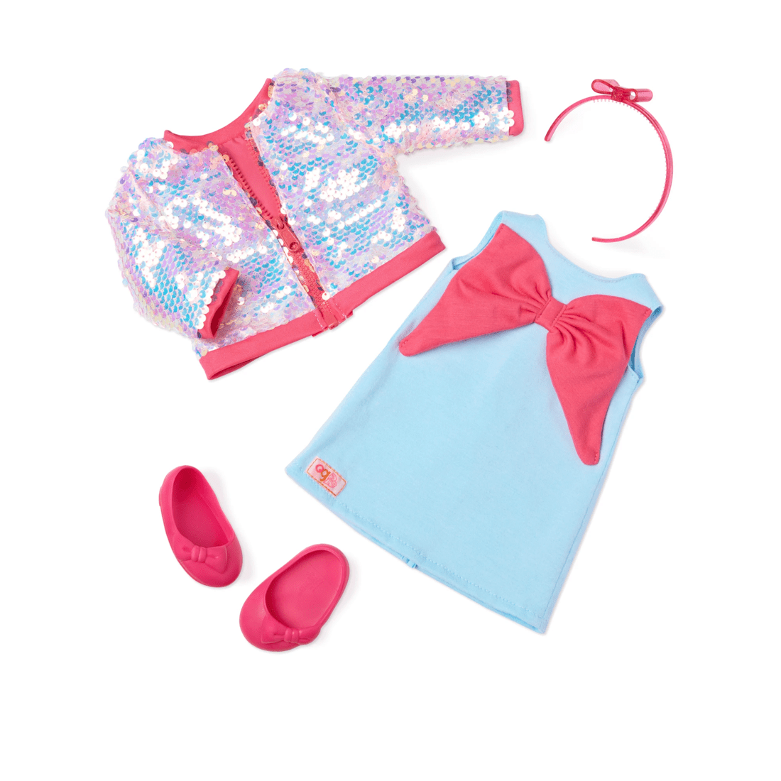 1 Our Generation Shine All Day 18-inch Doll Sequin Bomber Jacket Outfit
 - Multi, 1 of 4