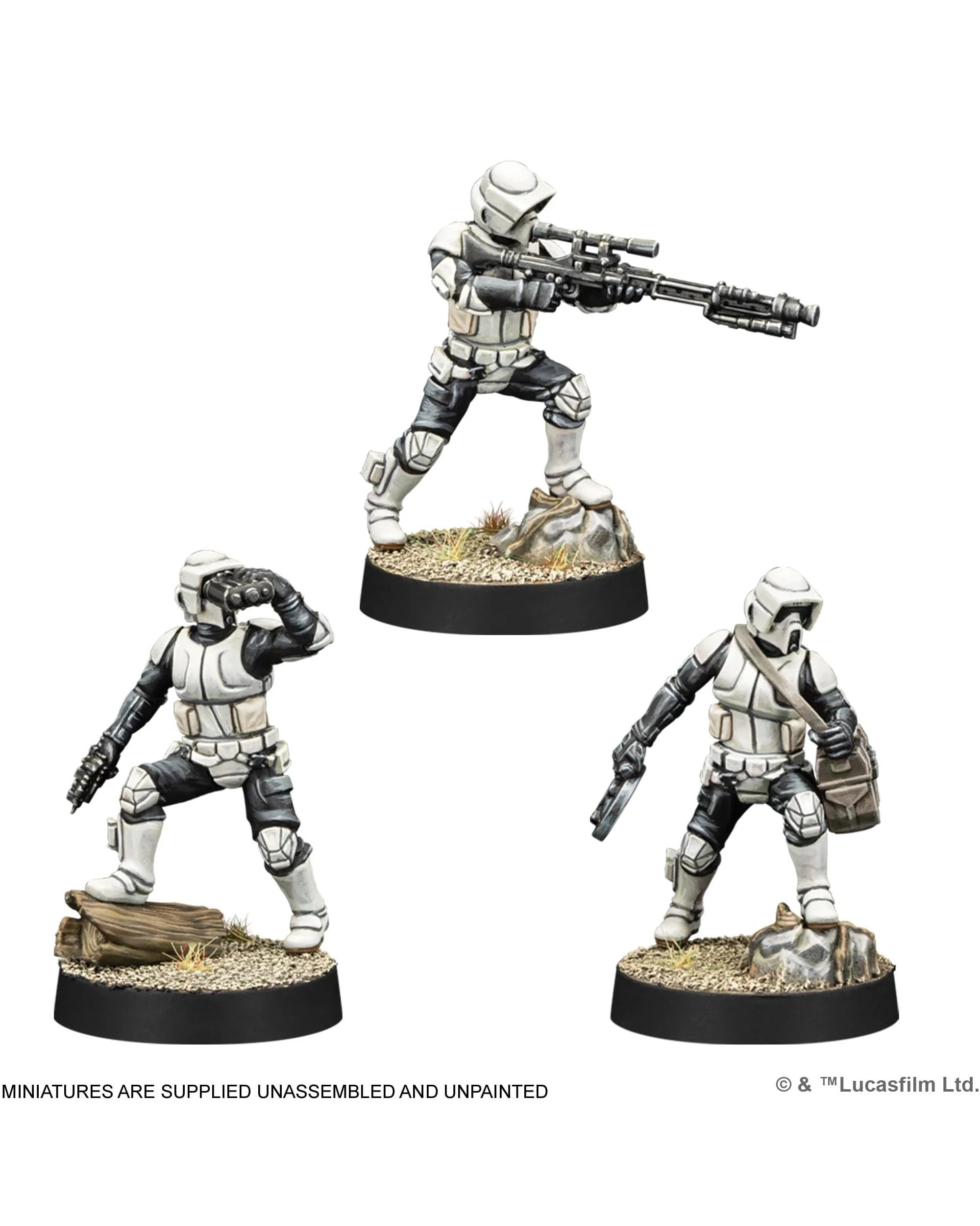 3 Star Wars: Legion Scout Troopers New Edition Unit Expansion, 3 of 4