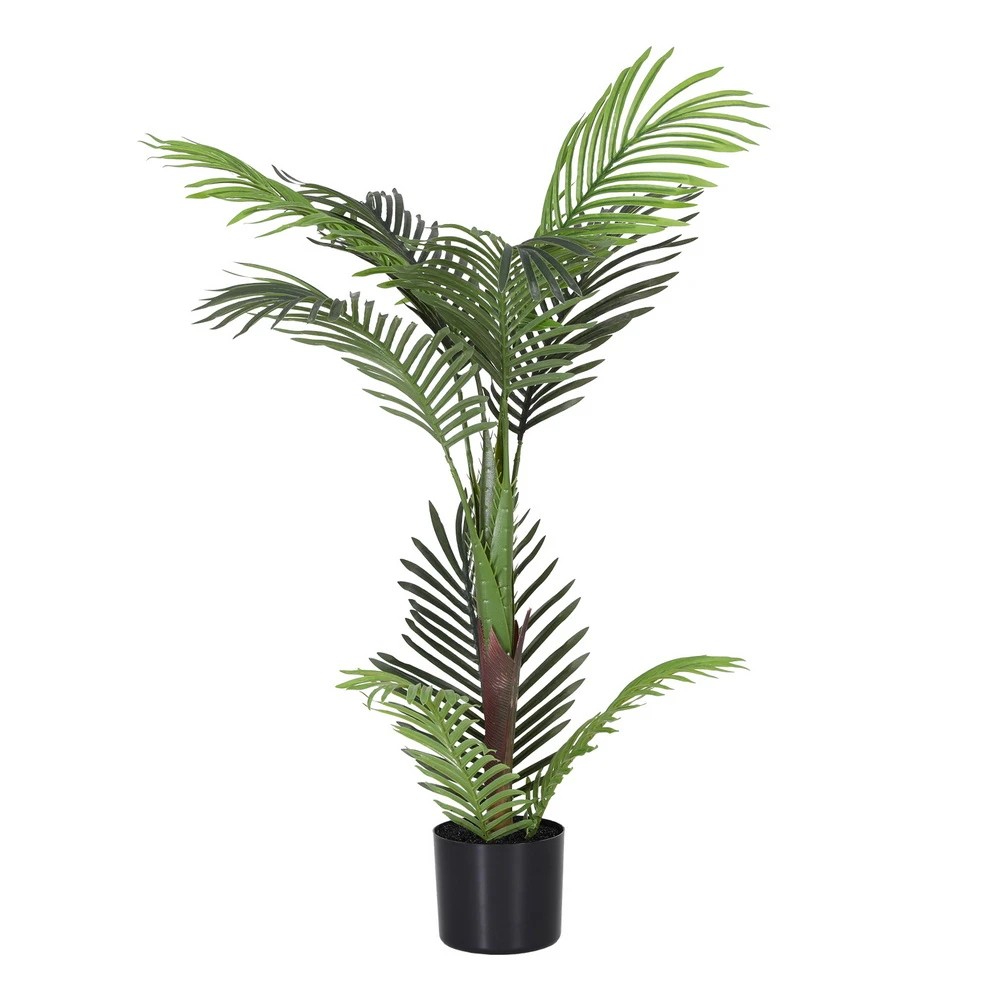 1 Artiss 100cm Artificial Palm Tree Faux Trees Indoor Decor Artificial Plants Lifelike Plant - Green, 1 of 9