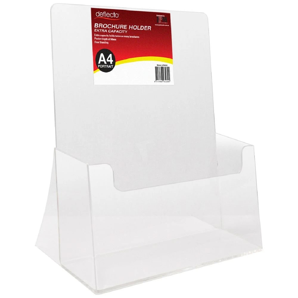 1 Deflecto Extra Capacity Brochure Holder Portrait, 1 of 1