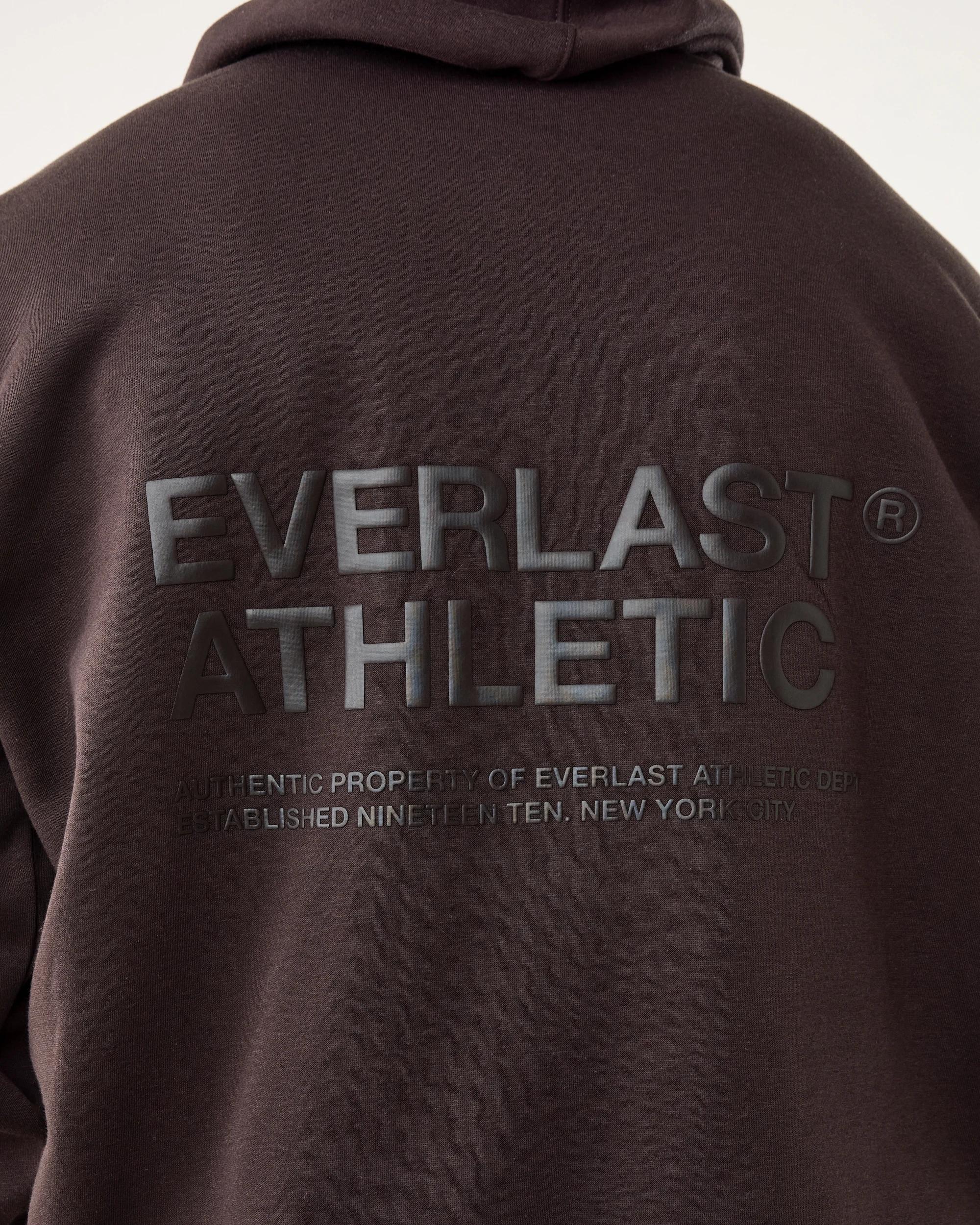 8 Everlast Mens Oversized Hoodie Choc Brown, 8 of 9