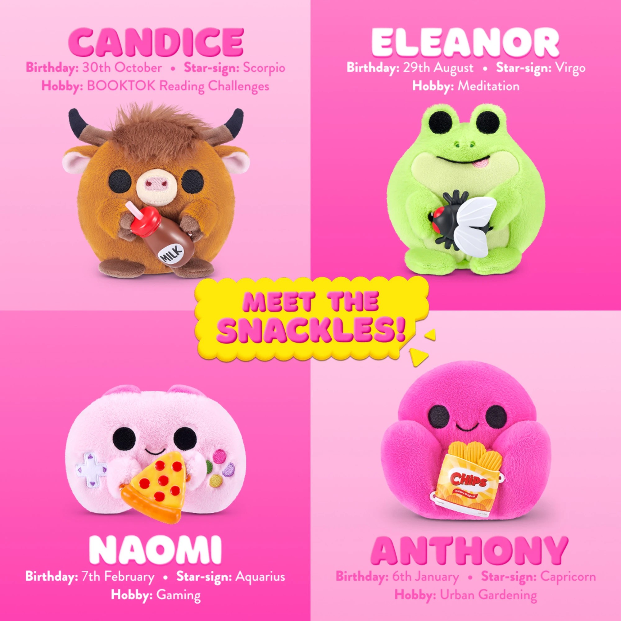 4 ZURU 12cm Snackles Core Series 2 Plush Capsule - Assorted, 4 of 10