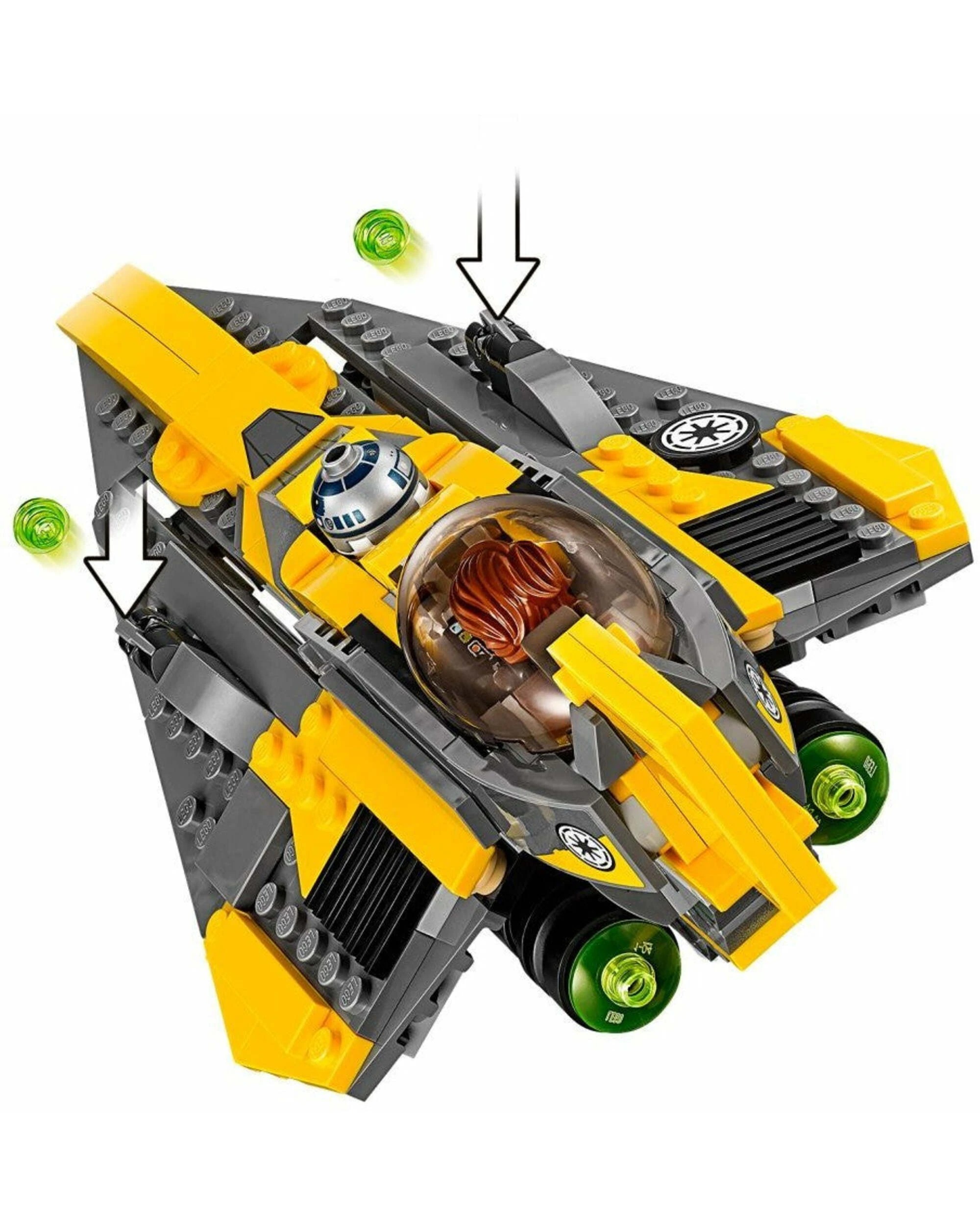 3 LEGO 75214 Anakin's Jedi Starfighter + R2-D2, 3 of 5