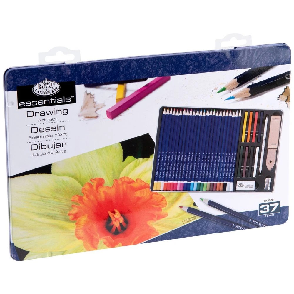 1 Royal & Langnickel Colour Pencil Drawing Set 36 Piece, 1 of 6