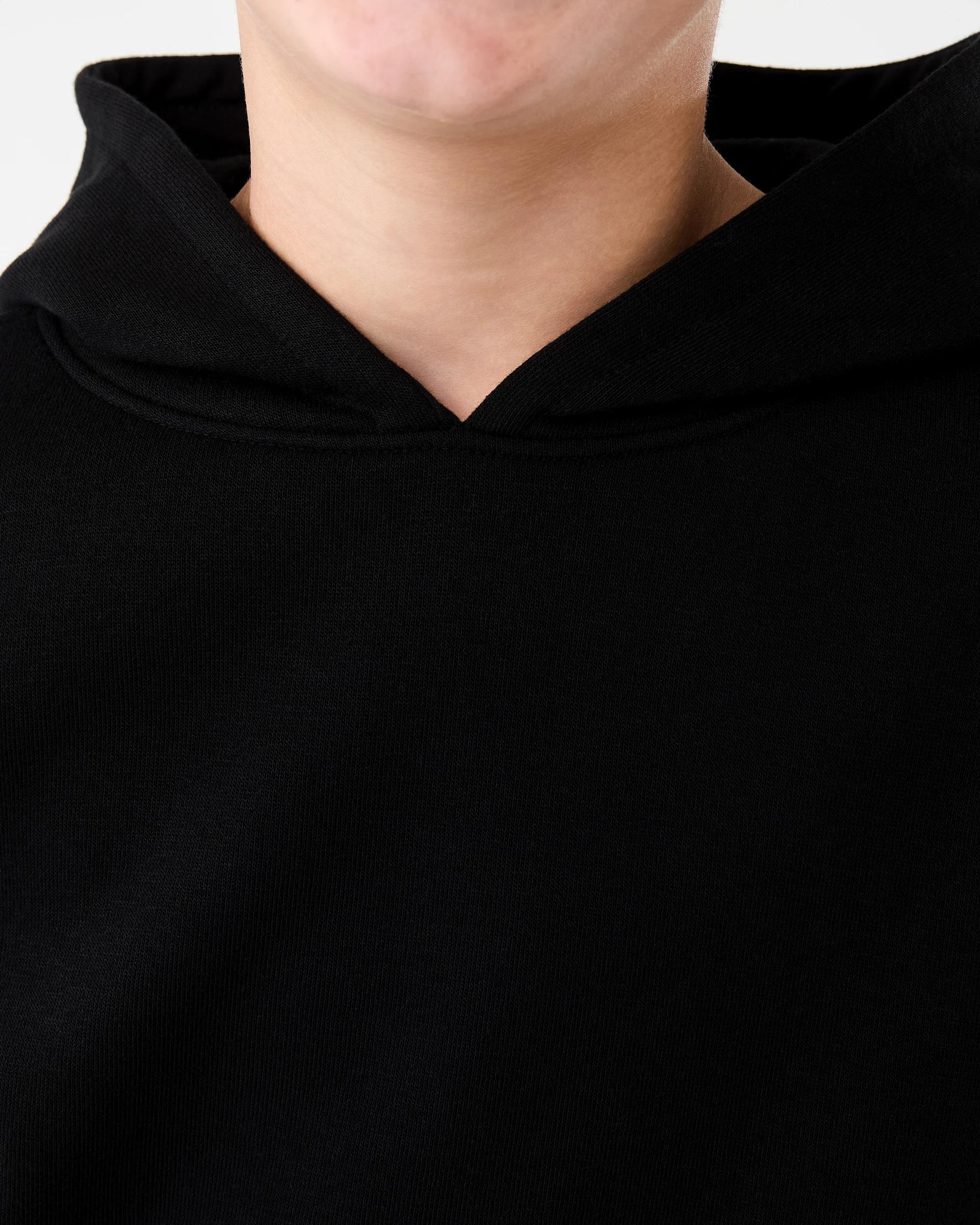 4 Oversized Plain Hoodie Black, 4 of 6