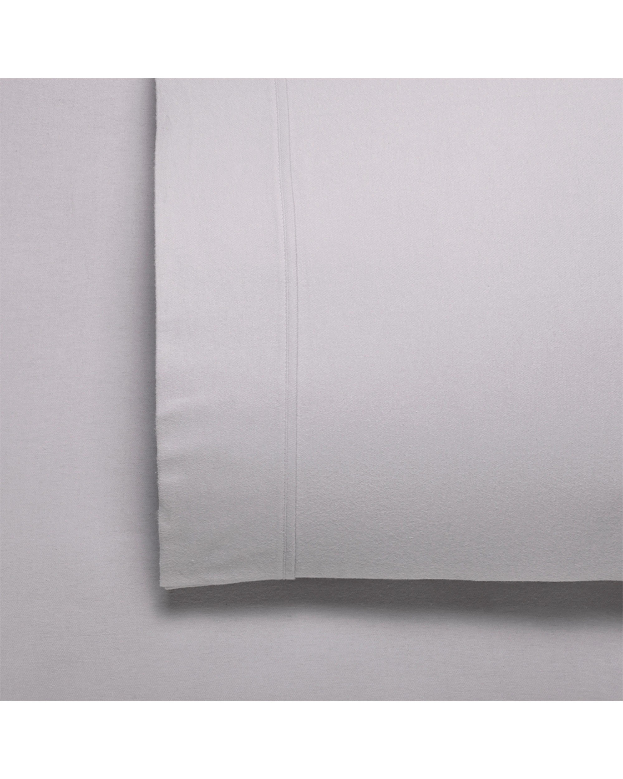 1 Bianca Fletcher 170gsm Cotton  Flannelette Sage Sheet Set Home Bedding - Double Bed - Grey, 1 of 1