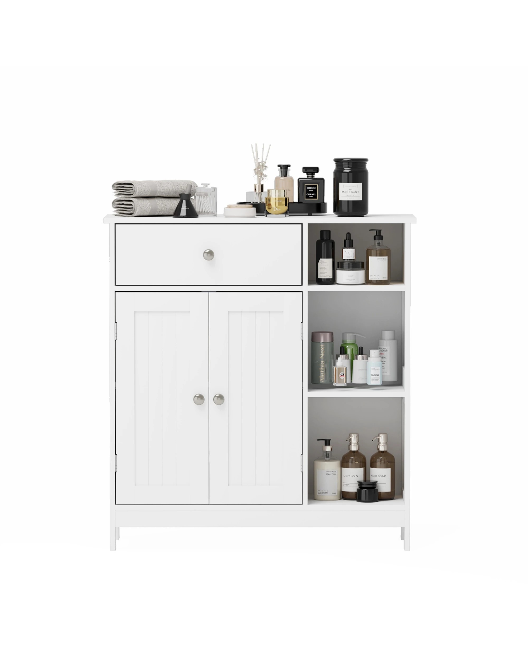 8 Advwin Sideboard Buffet Cabinet 3-Tier Kitchen Storage Cupboard Bathroom Cabinet Hallway Table, 8 of 9