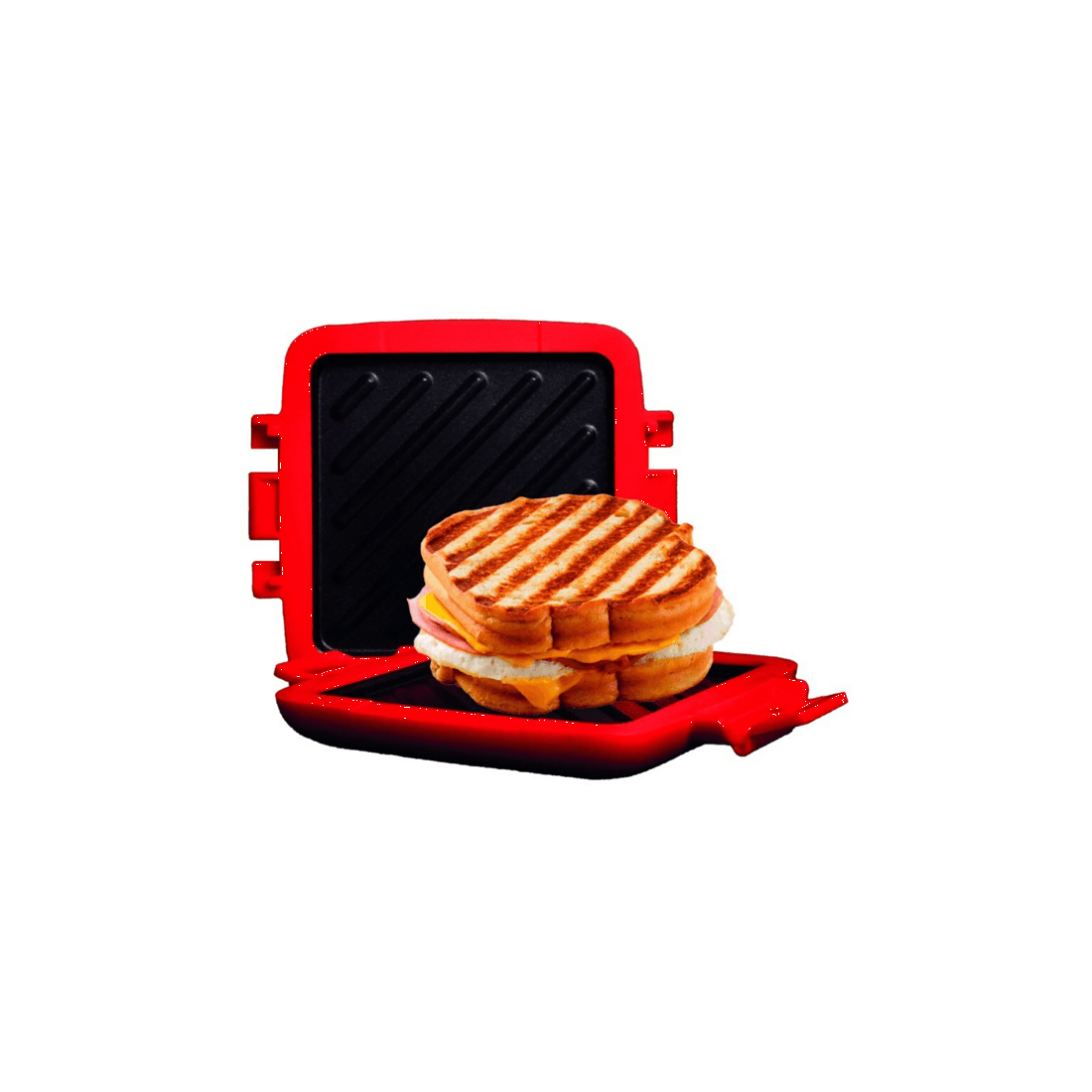 8 Eezee's Muncheez Microwave Toastie Maker Non-stick Sandwich Press Red 18cm
 - Red, 8 of 8