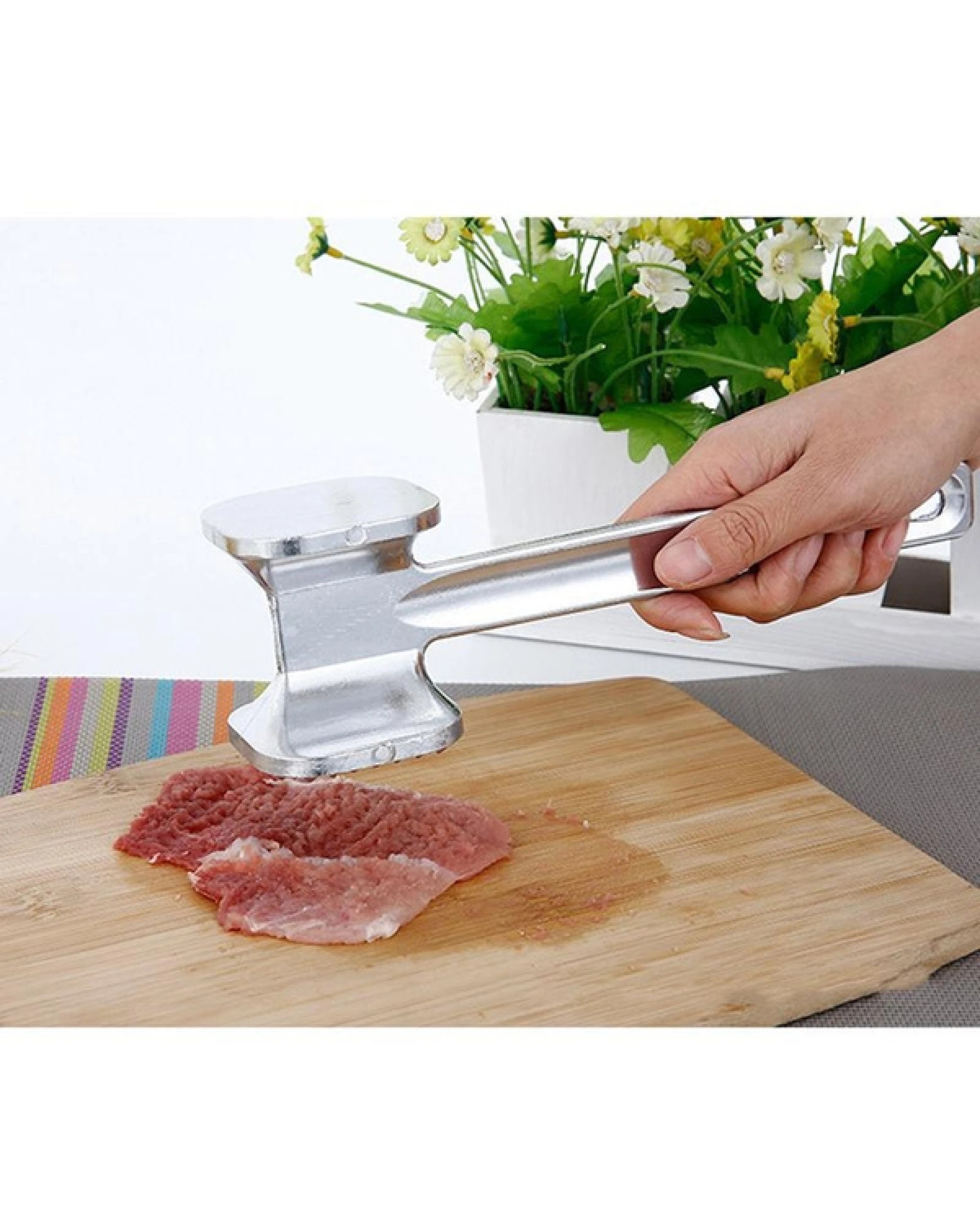 3 BR Home Meat Tenderiser Mallet with Comfortable Handle, 3 of 10