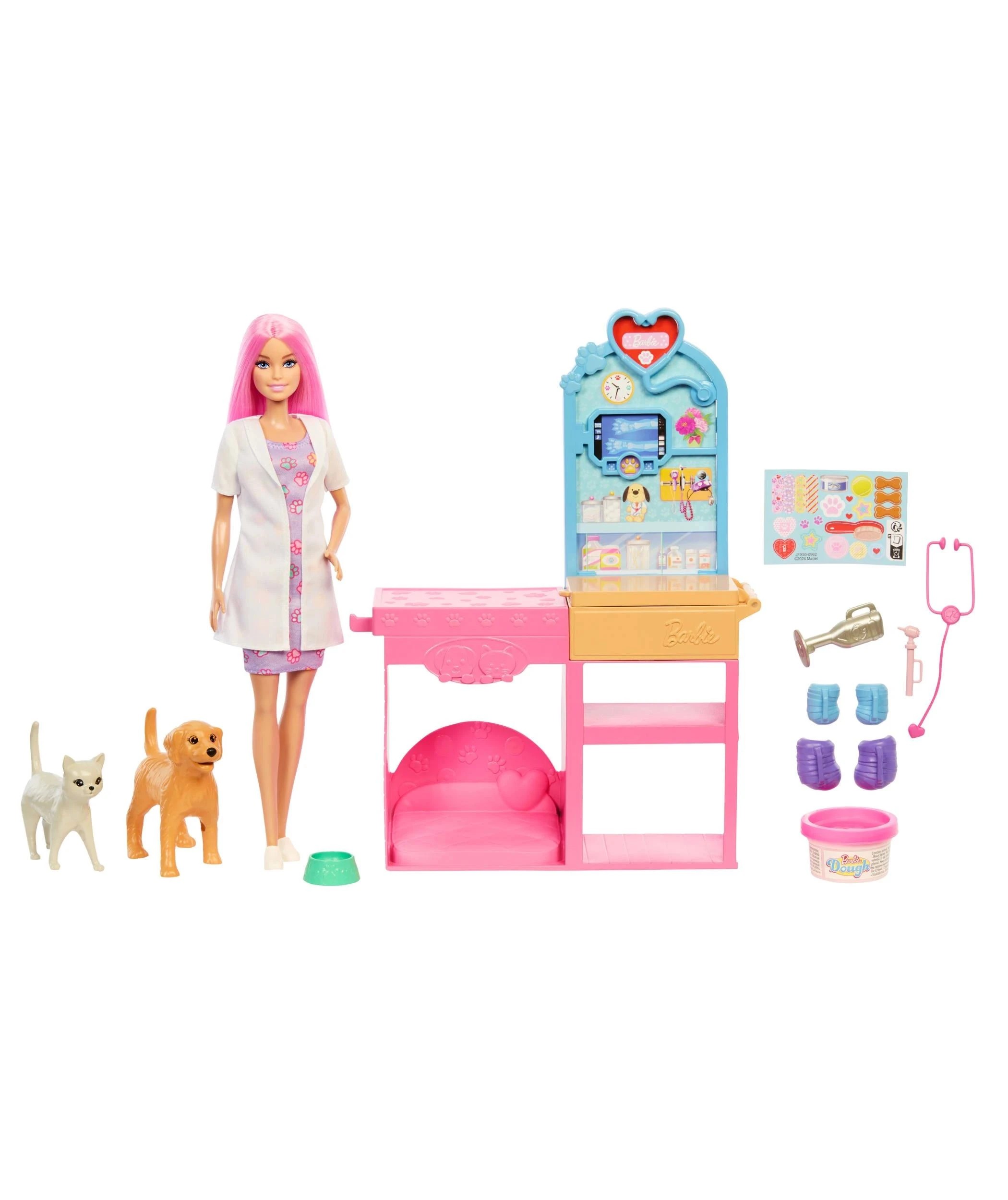 3 Mattel Barbie Fast Cast Veterinarian Clinic Playset - Multi, 3 of 6