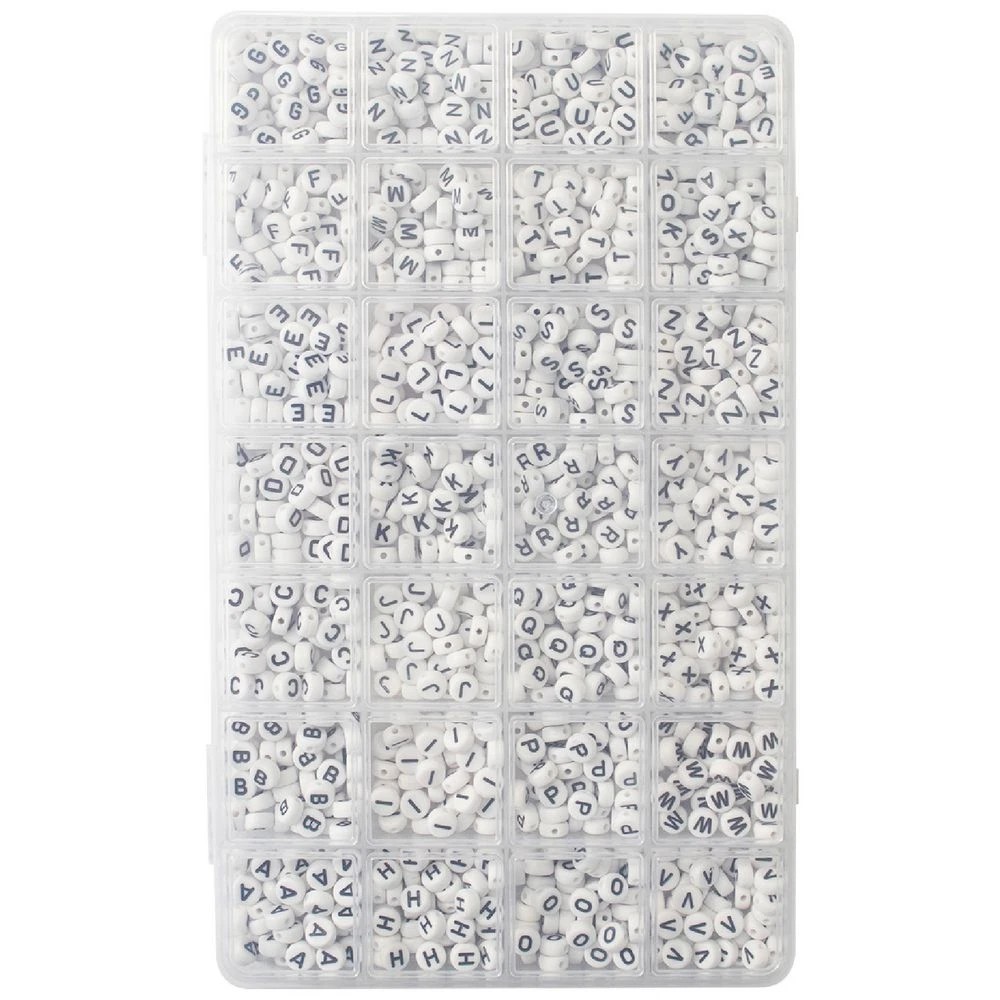 2 Kadink Plastic Alphabet Beads 1200 Pack, 2 of 2