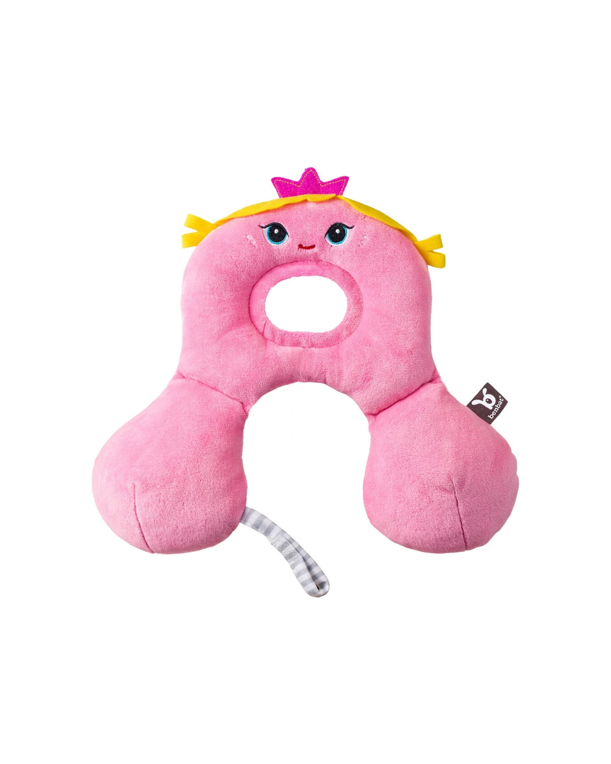2 Benbat 2PK Infant Baby Travel Pillow With Neck Support Reversible 0-12m Princcess - Pink, 2 of 2