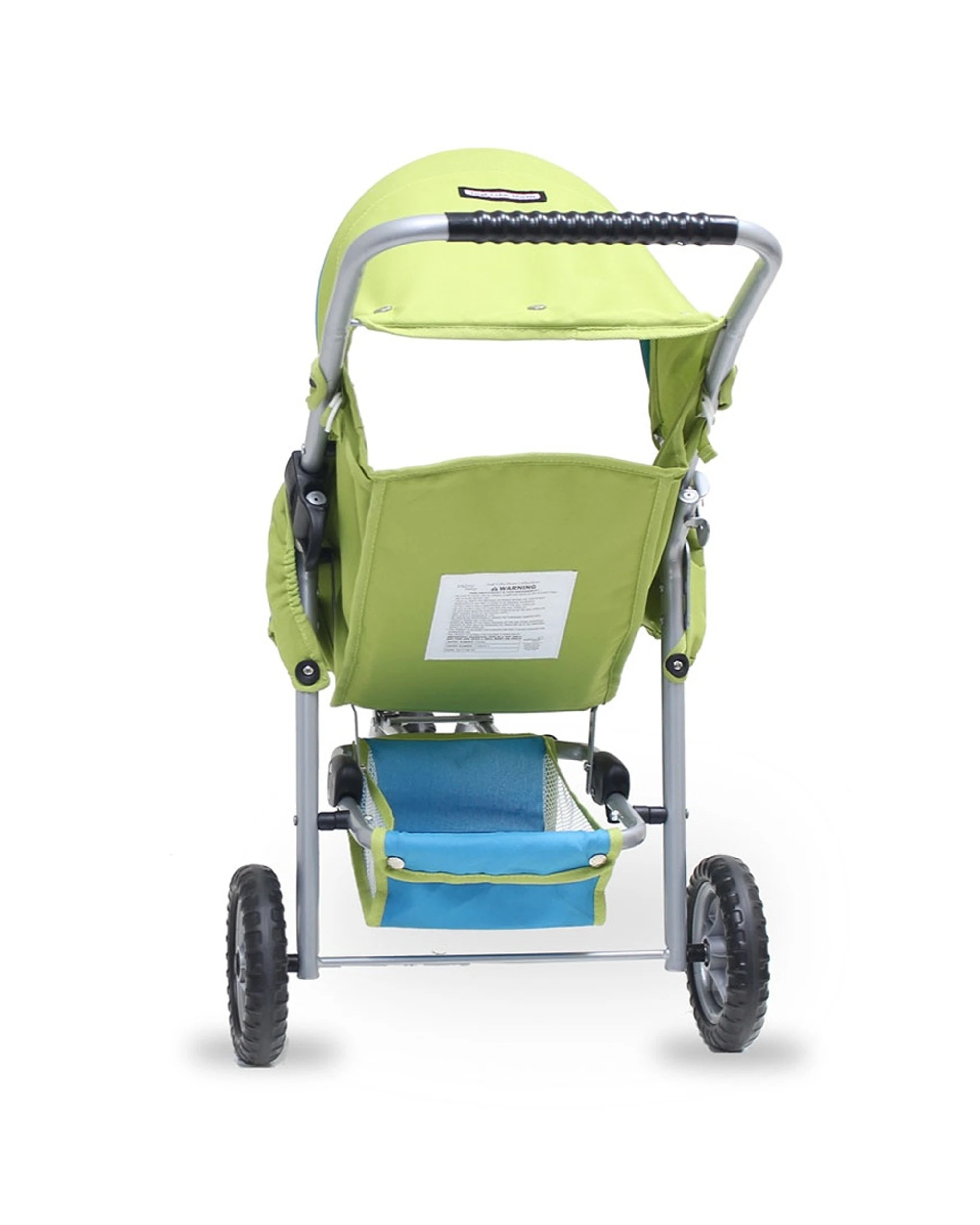 2 JustLikeMum Mini Marathon Doll Stroller Foldable Safety Harness Removable 3 - Green, 2 of 9