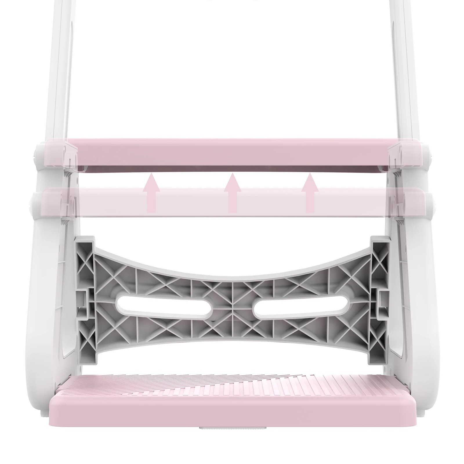 8 Advwin Foldable 2-in-1 Toddler Potty Training Seat Toddler Stool Height Adjustable Toilet Training Seat - Pink, 8 of 8