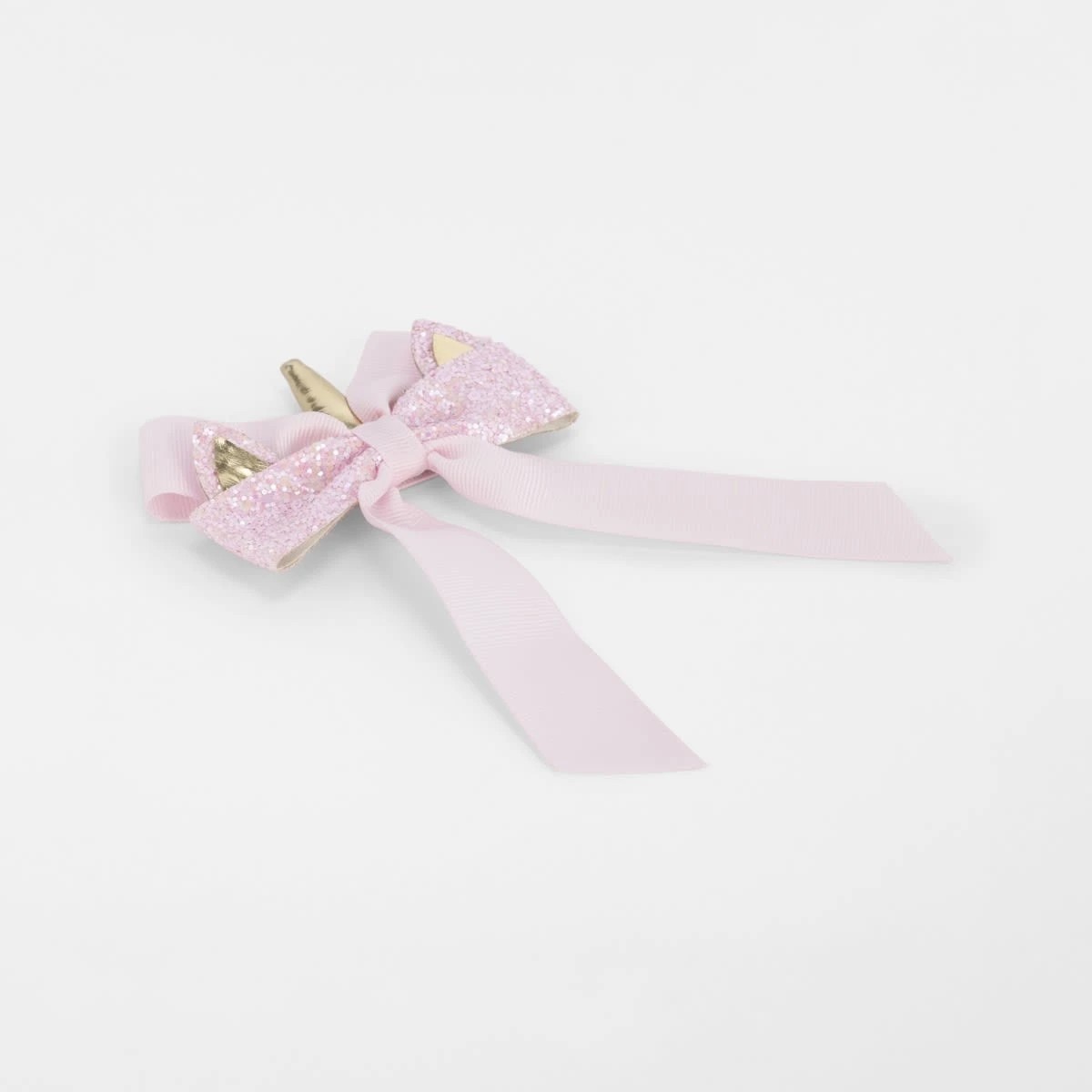 2 Pink Unicorn Bow Hair Clip, 2 of 3
