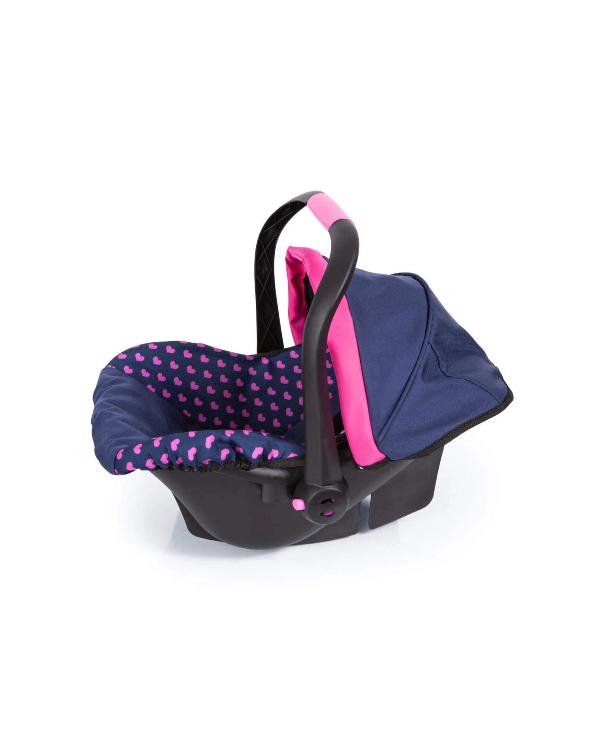 2 Bayer Car Capsule Carrier Toy For 33-48cm Dolls Hearts Unicorn Navy Pink Colour Scheme - Doll Accessory
 - Blue, 2 of 4